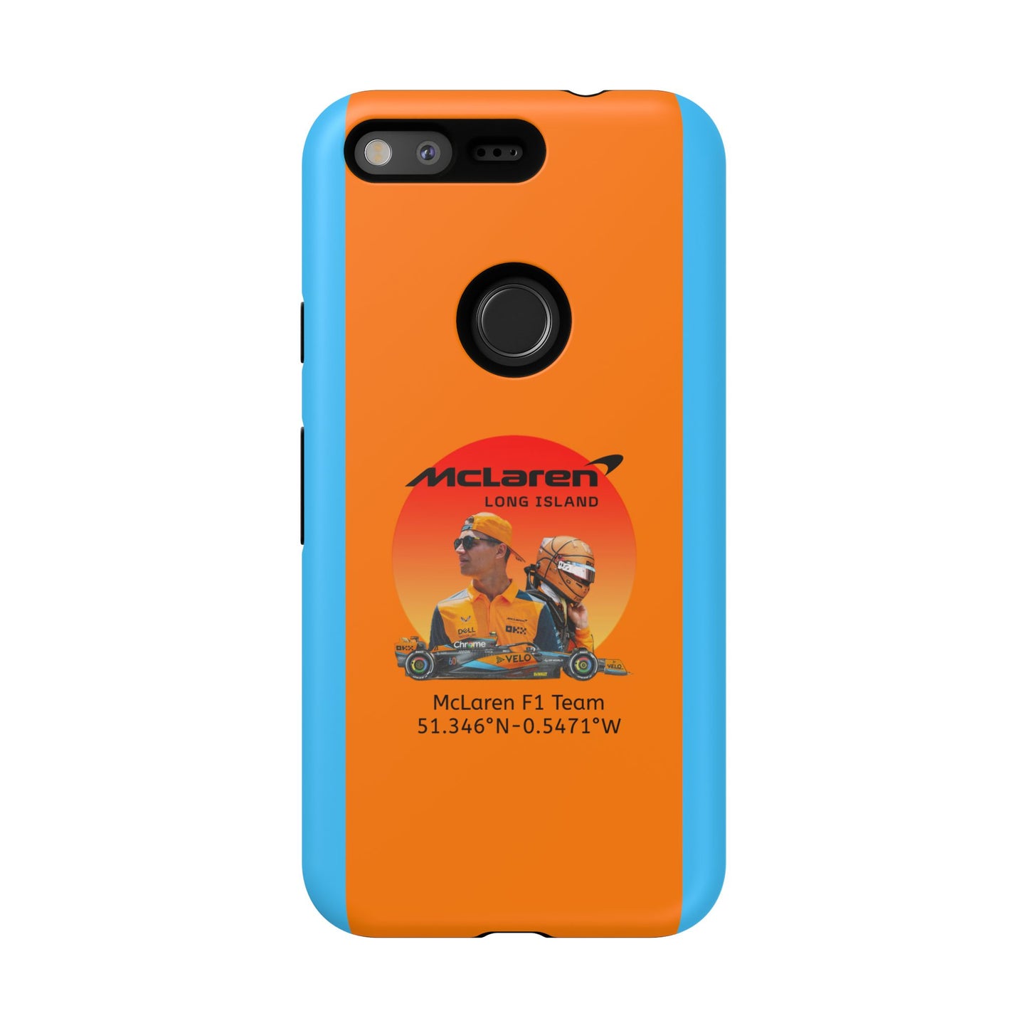 McLaren Long Island McLaren F1 inspired Lando Norris Impact-Resistant Phone Case - Sleek & Stylish