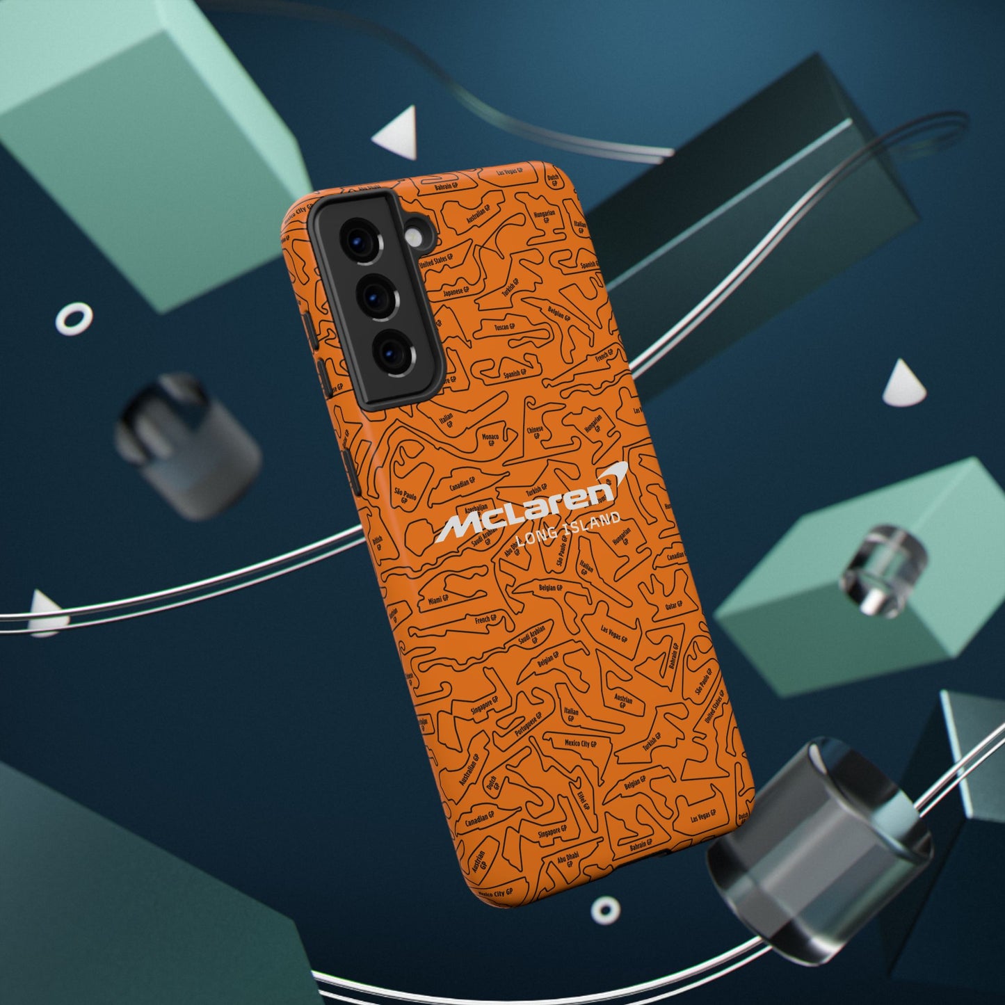 McLaren Long Island F1 race Track Inspired Impact-Resistant Phone Case