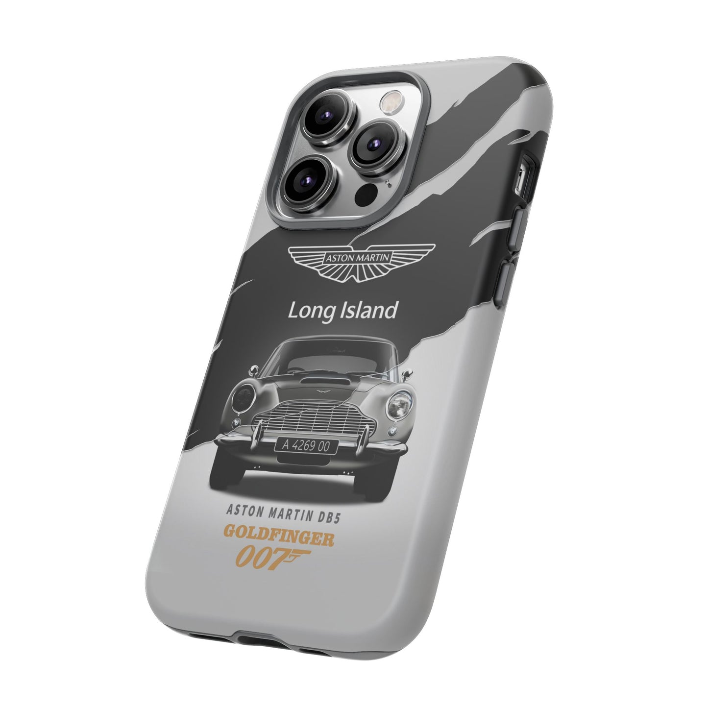 Aston Martin Long Island Phone Case Aston Martin DB5 Goldfinger 007 inspired Phone case (iPhone 8-17)