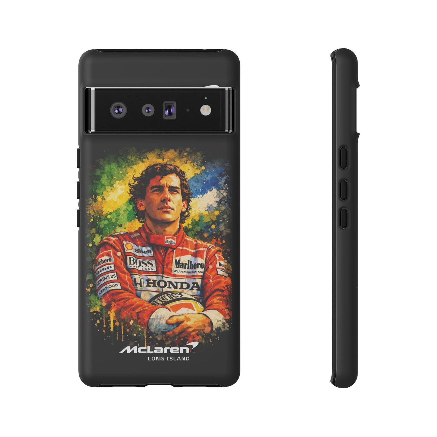 McLaren Long Island "Always Senna" Ayrton Senna Inspired Impact-Resistant Phone Case | Durable Protection for Car Enthusiasts