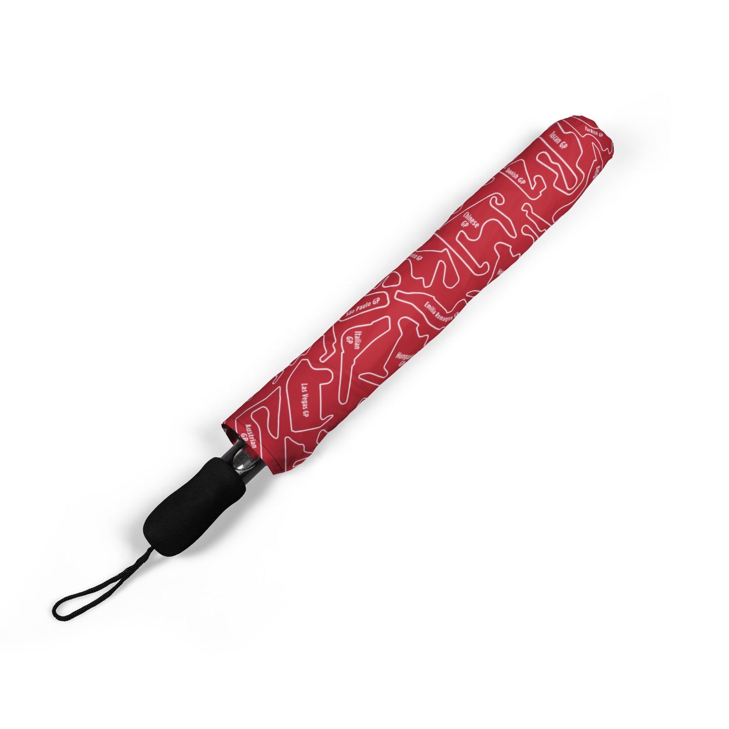 Long Island Sports Cars Compact Foldable Semi‑Automatic Travel Umbrella