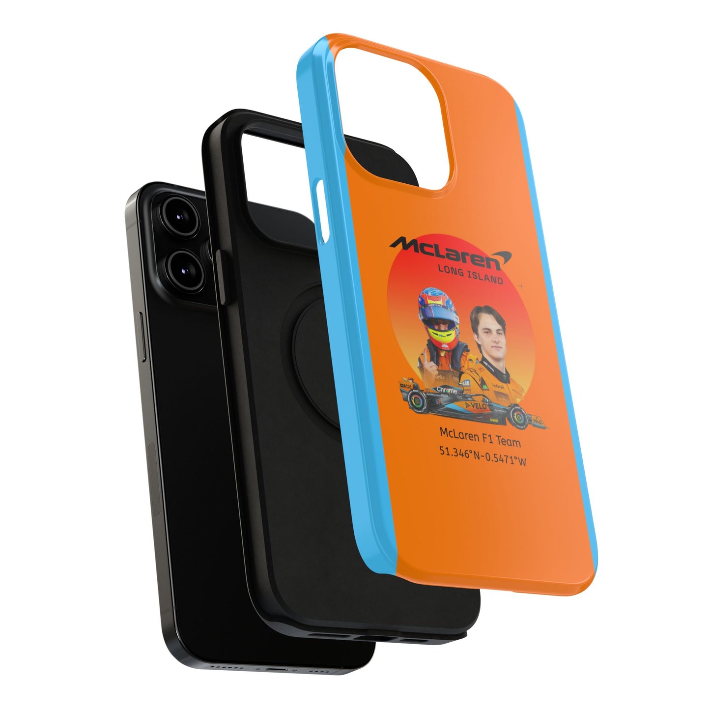 McLaren Long Island McLaren F1 inspired Oscar Piastri Impact-Resistant Phone Case - Sleek & Stylish