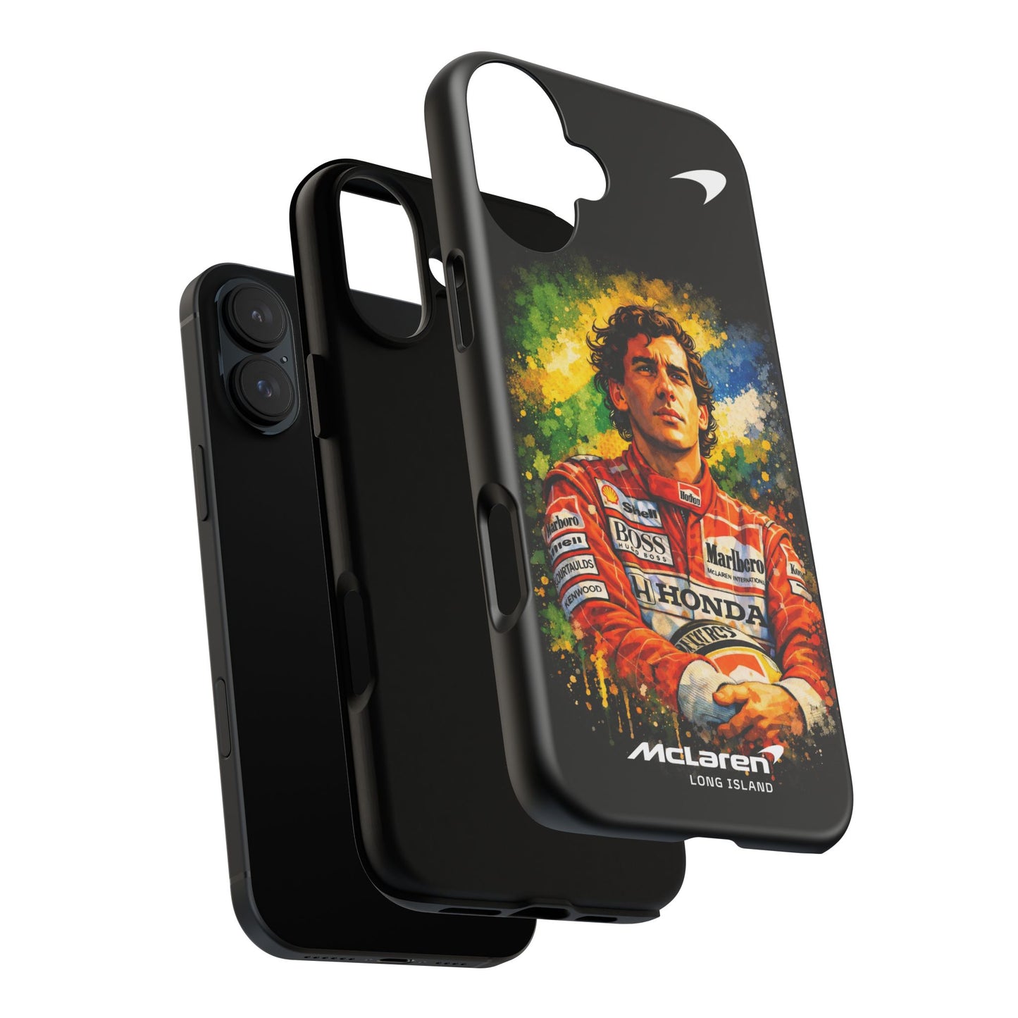 McLaren Long Island "Always Senna" Ayrton Senna Inspired Impact-Resistant Phone Case | Durable Protection for Car Enthusiasts