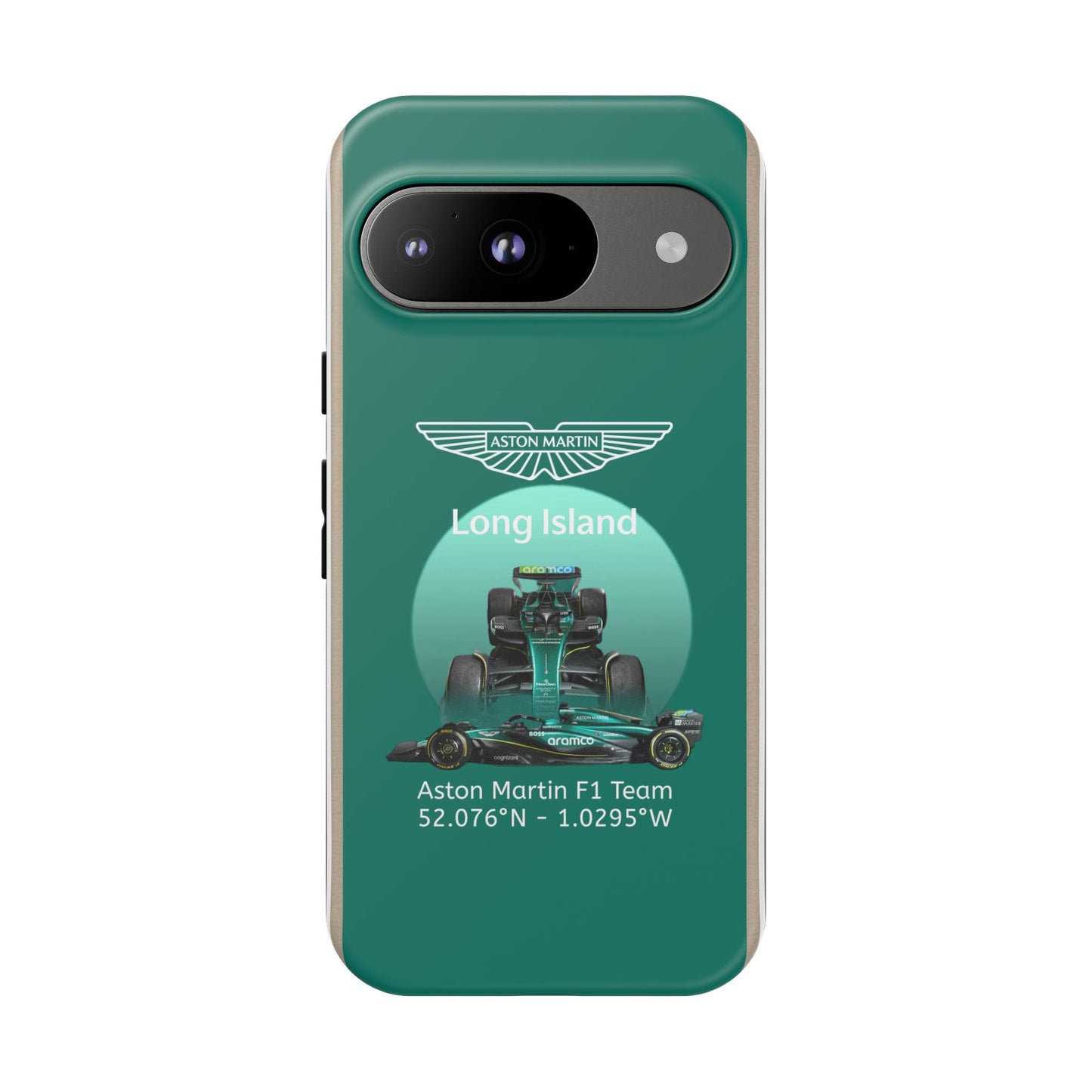 Aston Martin Long Island Formula 1 inspired Impact-Resistant Phone Case - Sleek & Stylish
