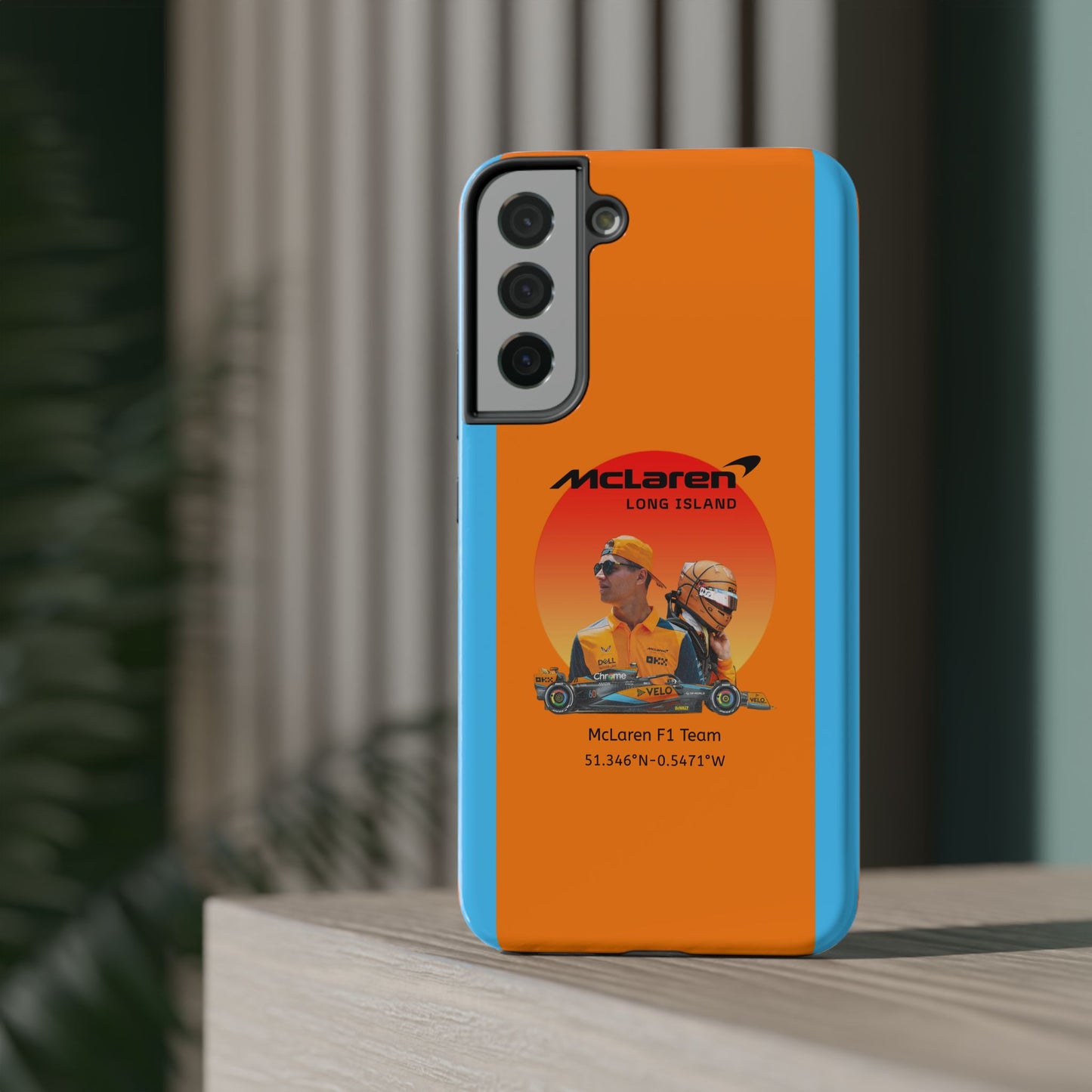 McLaren Long Island McLaren F1 inspired Lando Norris Impact-Resistant Phone Case - Sleek & Stylish