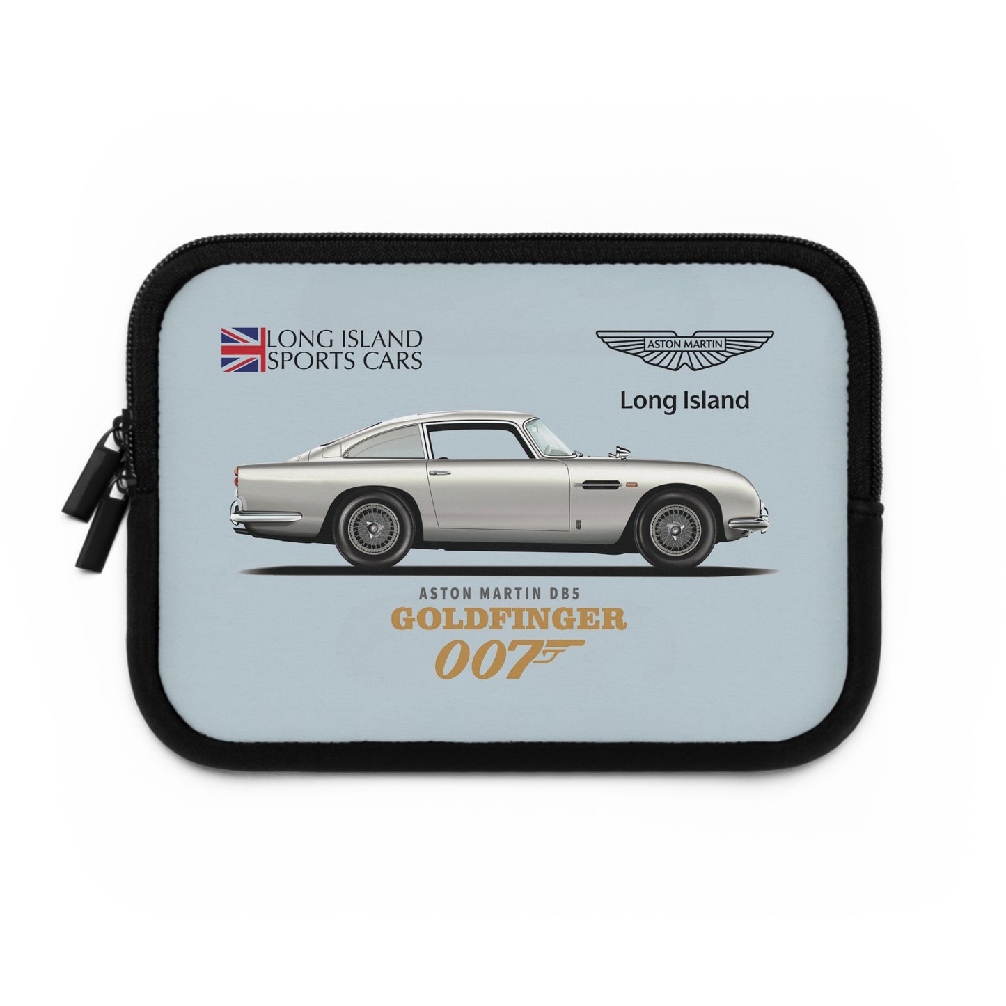 Aston Martin Long Island DB5 Goldfinger 007 inspired  Laptop Sleeve