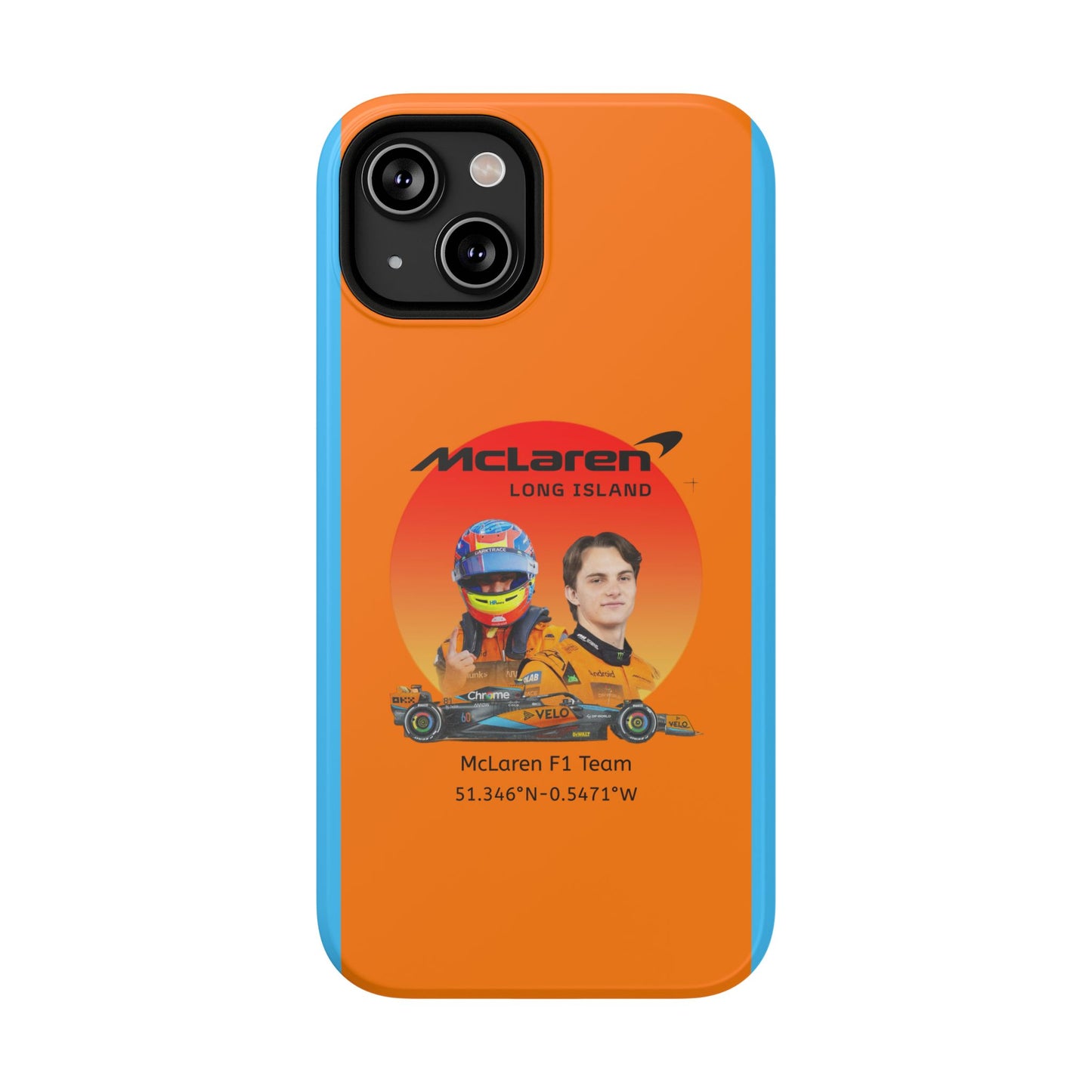 McLaren Long Island McLaren F1 inspired Oscar Piastri Impact-Resistant Phone Case - Sleek & Stylish