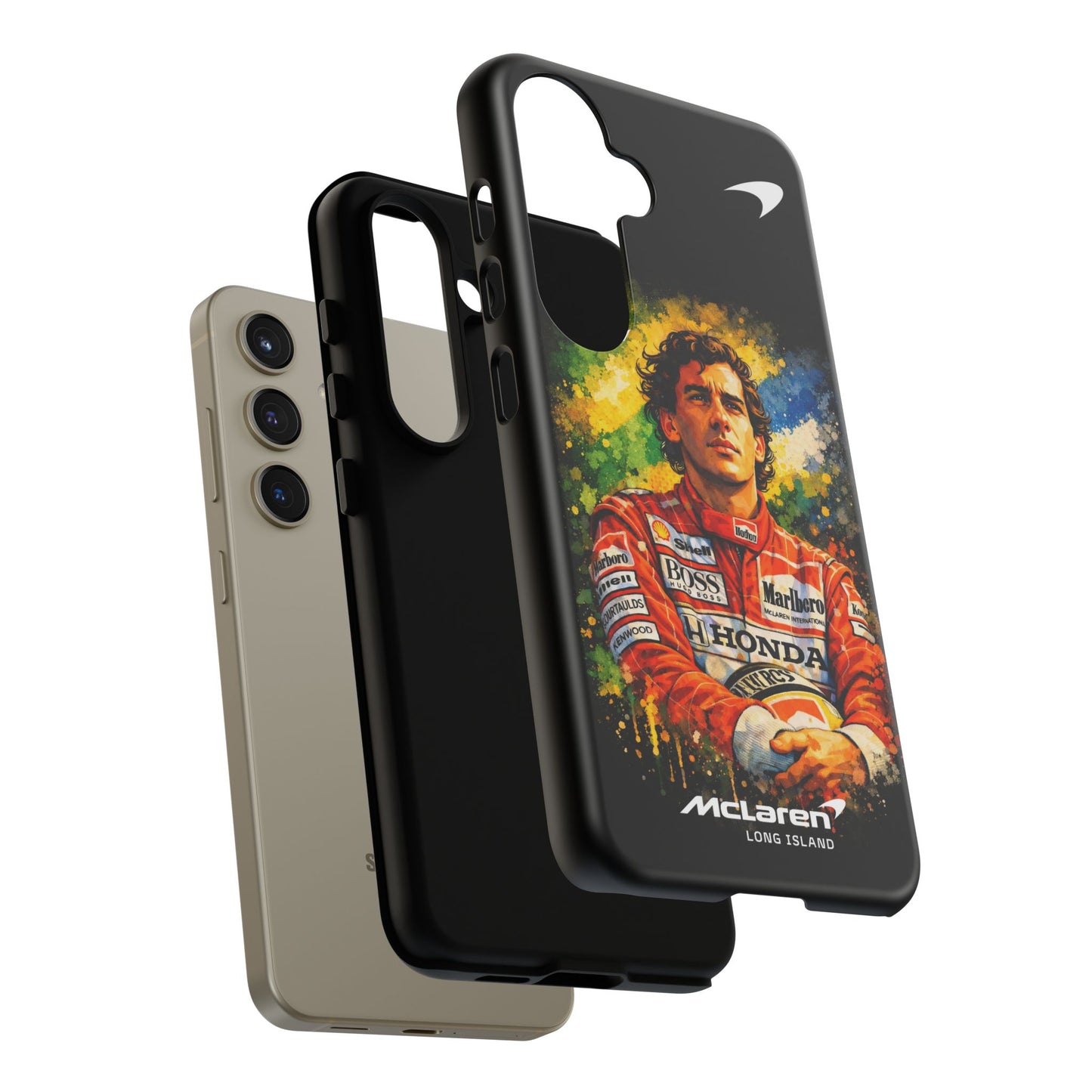 McLaren Long Island "Always Senna" Ayrton Senna Inspired Impact-Resistant Phone Case | Durable Protection for Car Enthusiasts