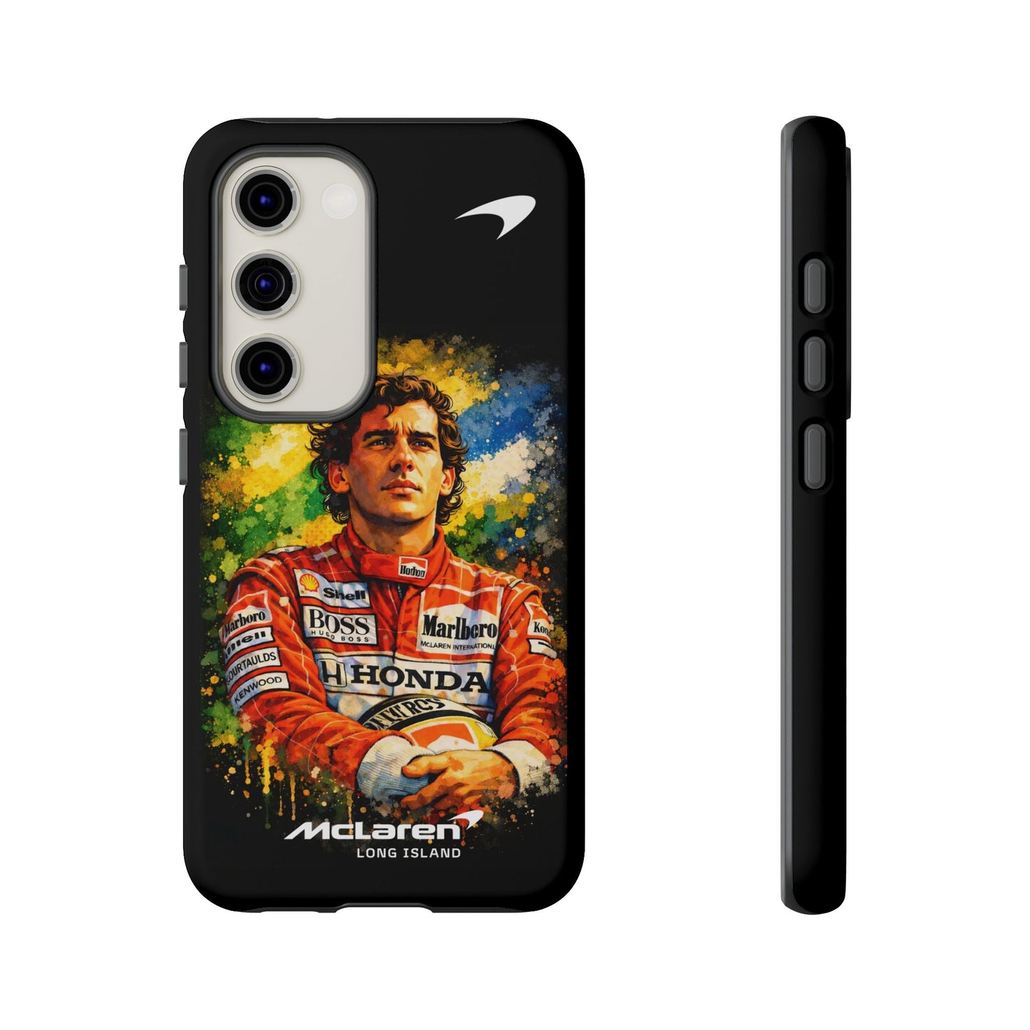 McLaren Long Island "Always Senna" Ayrton Senna Inspired Impact-Resistant Phone Case | Durable Protection for Car Enthusiasts