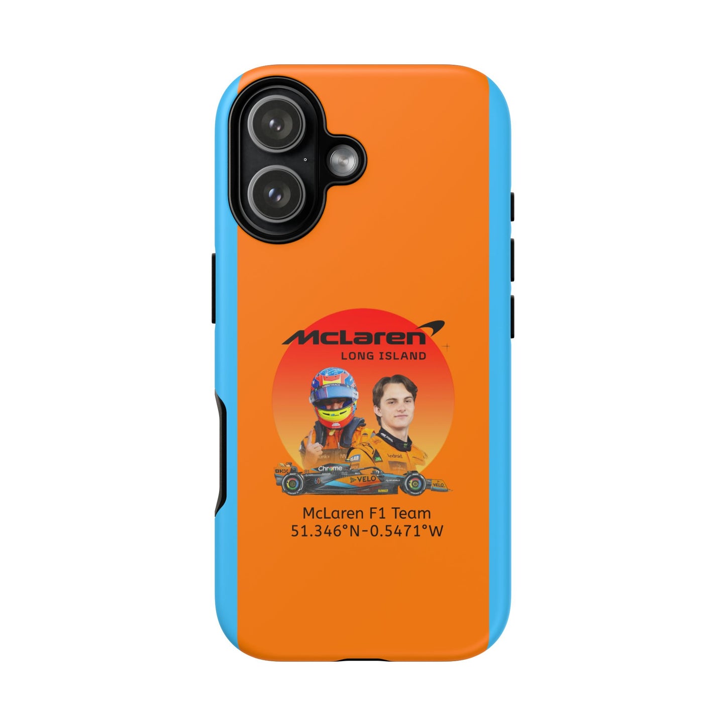McLaren Long Island McLaren F1 inspired Oscar Piastri Impact-Resistant Phone Case - Sleek & Stylish