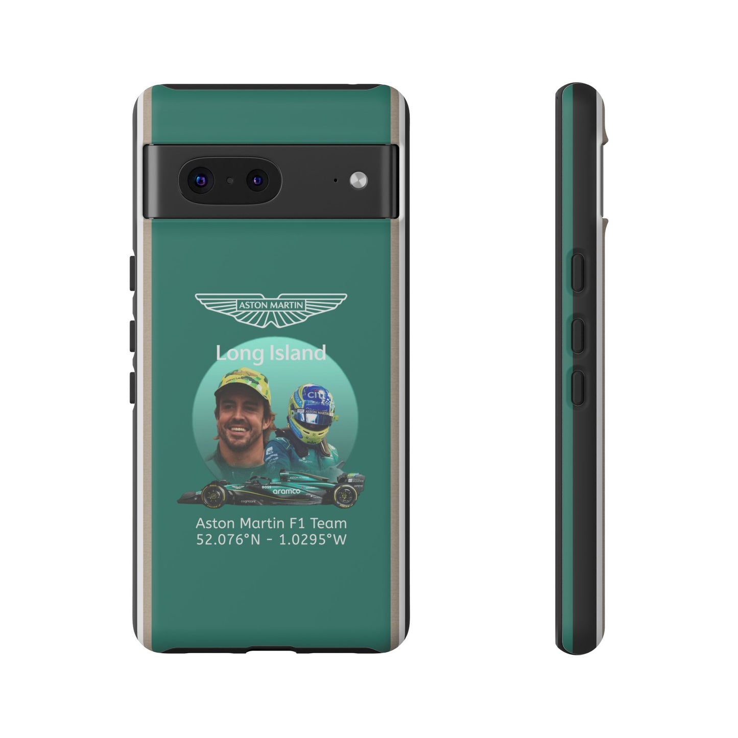 Aston Martin Long Island F1 inspired Fernando Alonso Impact-Resistant Phone Case - Sleek & Stylish