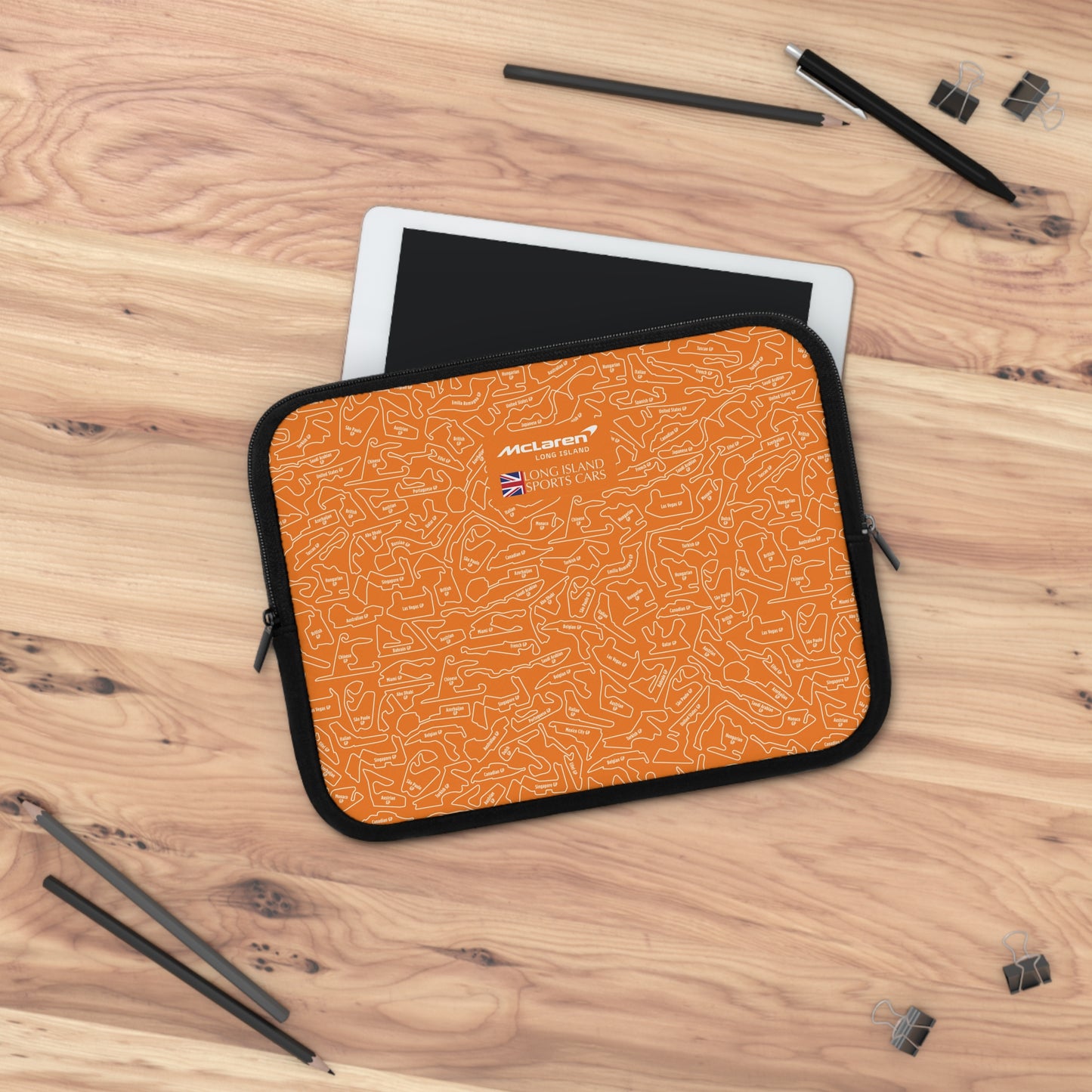 Long Island Sports Cars |McLaren Long Island | F1 Racetrack Laptop Sleeve