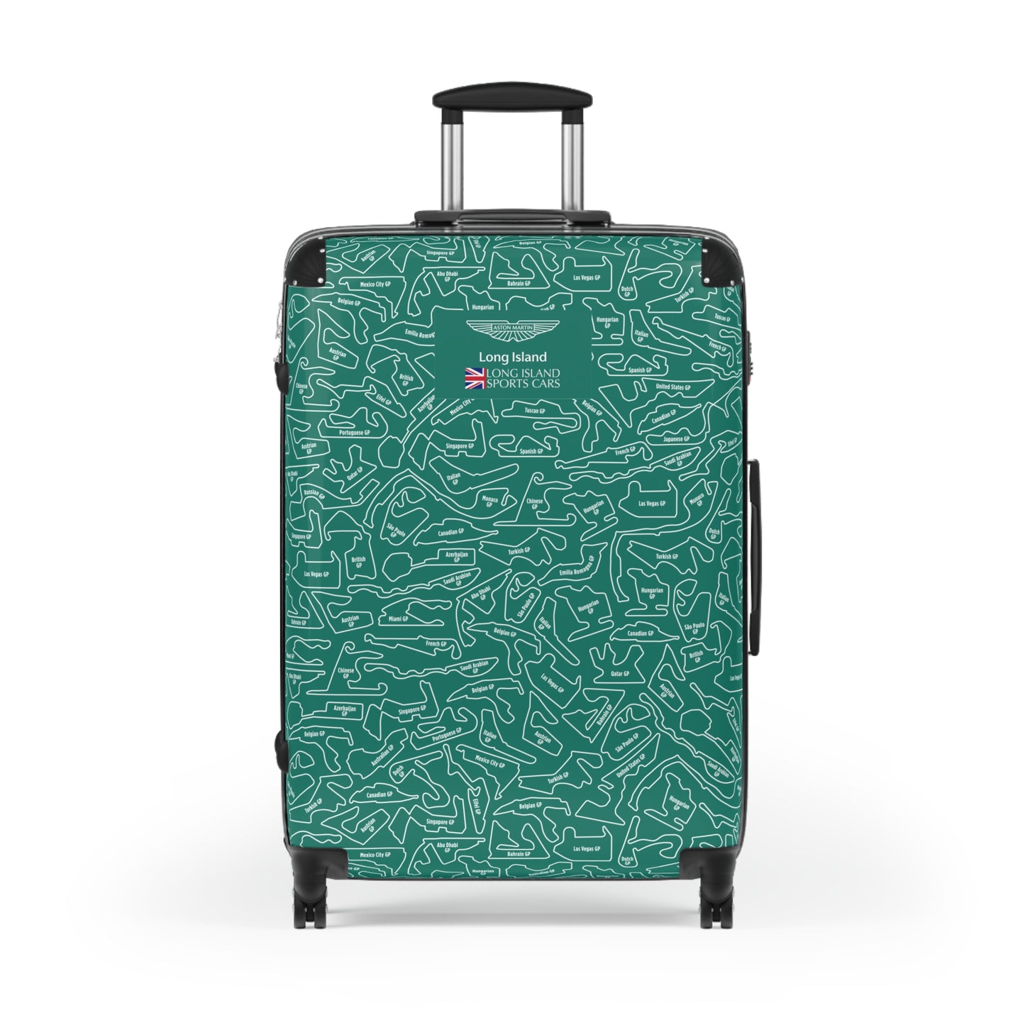 Aston Martin Long Island AM Green F1 Racetrack Suitcase