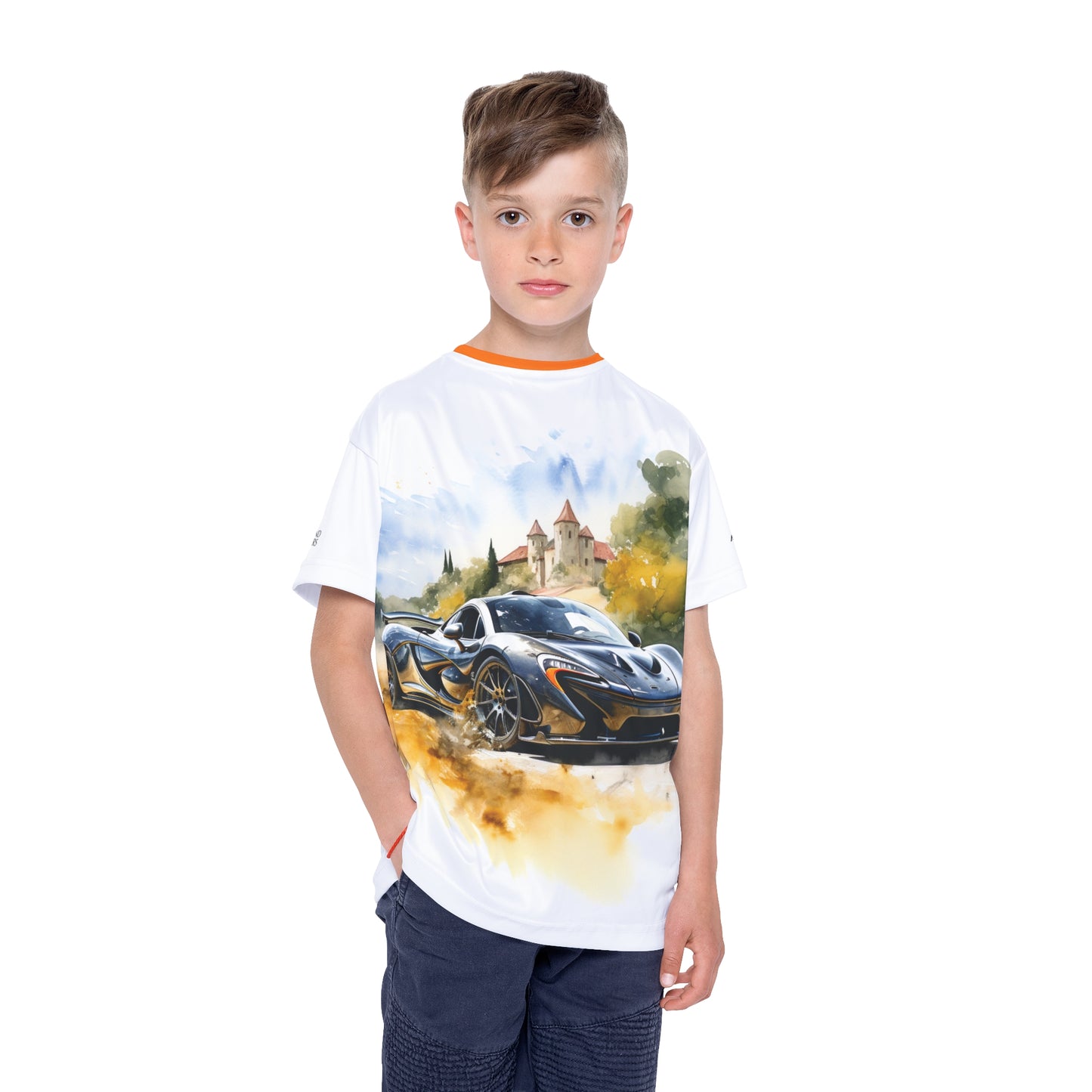 Kids Sports Jersey - McLaren P1 Design for Young Speed Enthusiasts