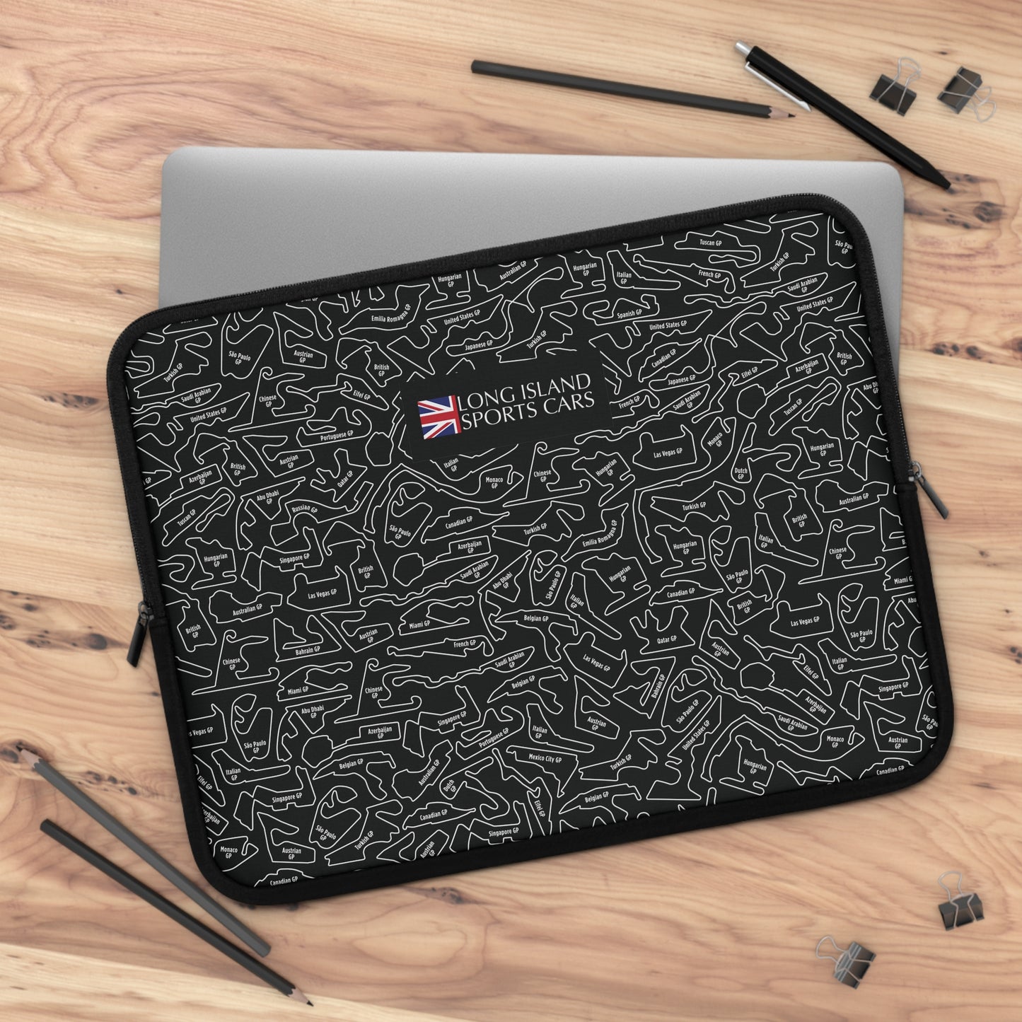 Long Island Sports Cars F1 Racetrack Laptop Sleeve