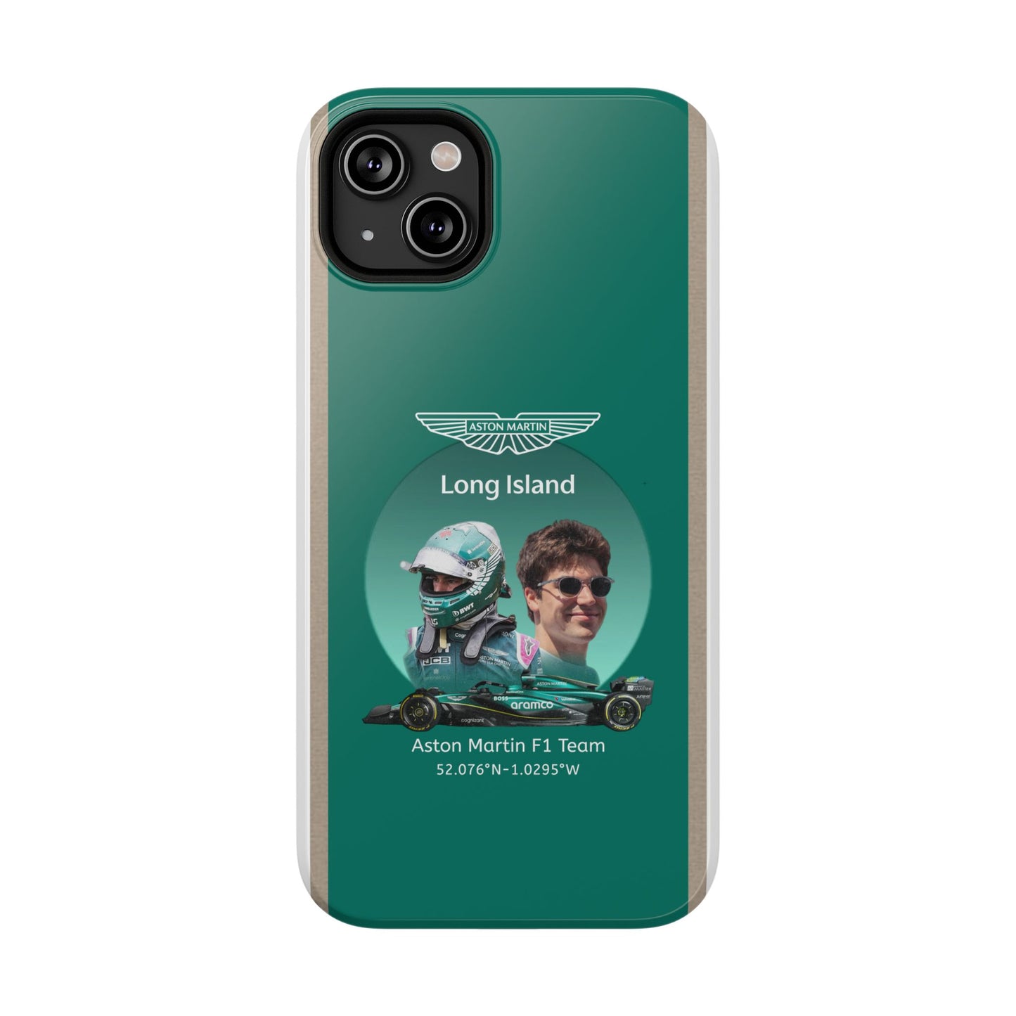 Aston Martin Long Island F1 inspired Lance Stroll Impact-Resistant Phone Case - Sleek & Stylish