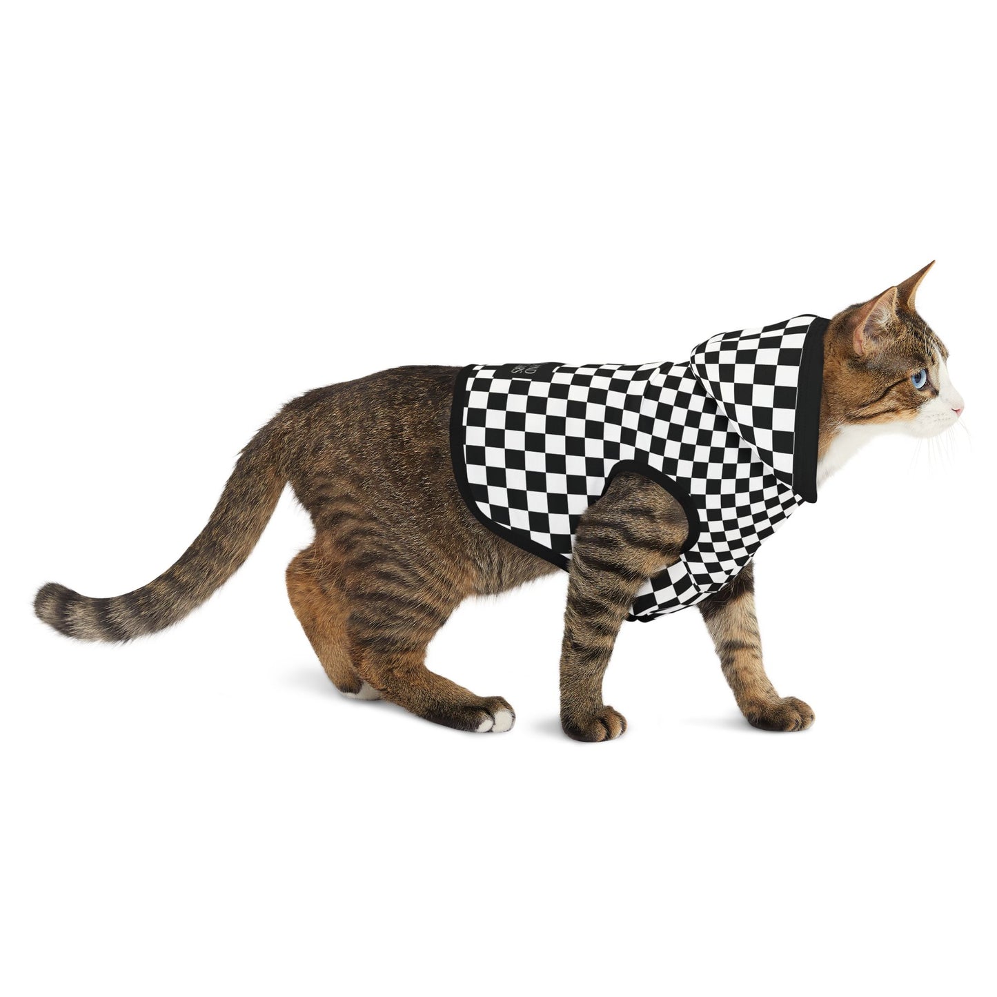 Long Island Sports Cars Checkered Pet Hoodie