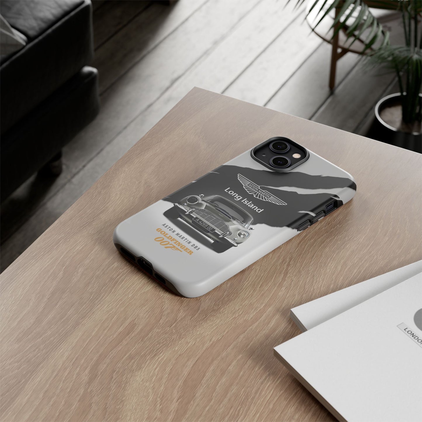 Aston Martin Long Island Phone Case Aston Martin DB5 Goldfinger 007 inspired Phone case (iPhone 8-17)