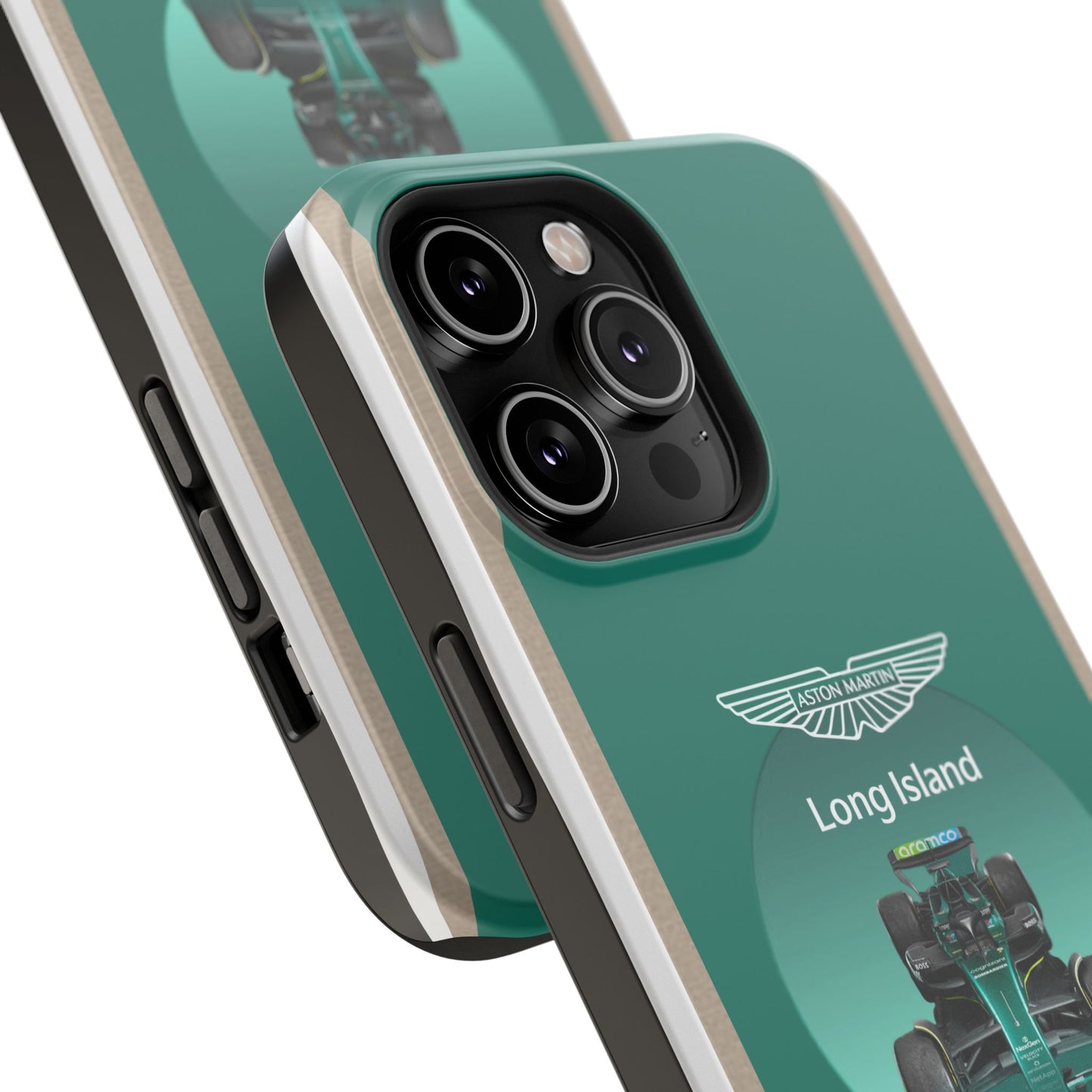 Aston Martin Long Island Formula 1 inspired Impact-Resistant Phone Case - Sleek & Stylish