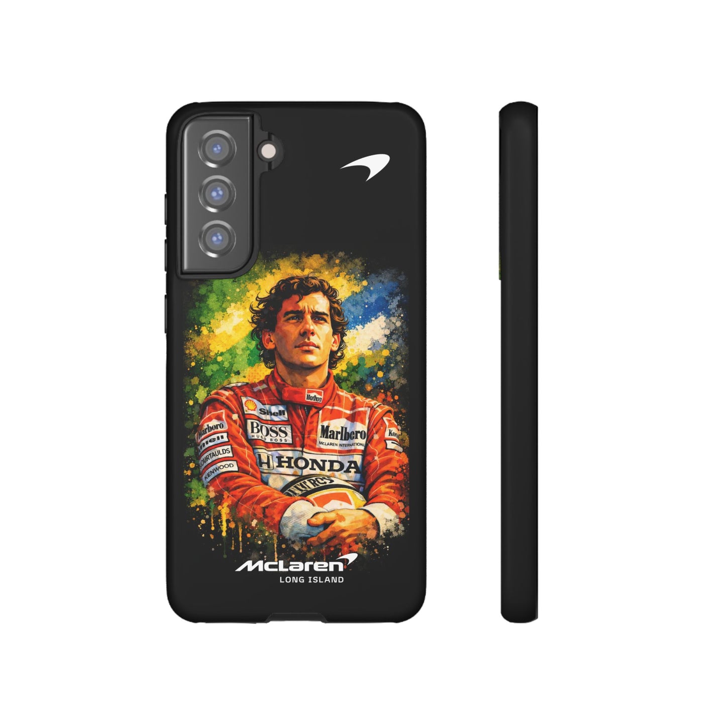 McLaren Long Island "Always Senna" Ayrton Senna Inspired Impact-Resistant Phone Case | Durable Protection for Car Enthusiasts