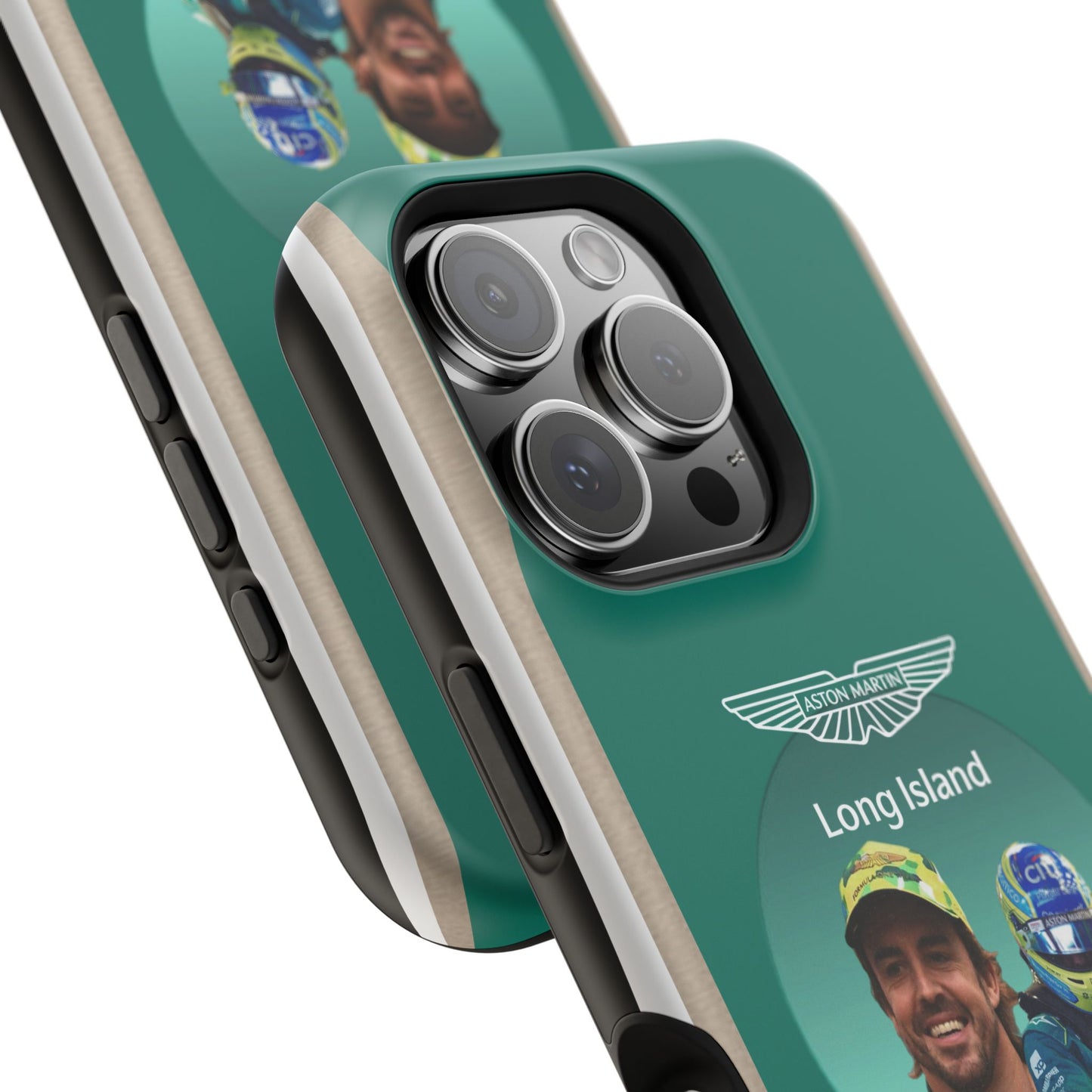 Aston Martin Long Island F1 inspired Fernando Alonso Impact-Resistant Phone Case - Sleek & Stylish