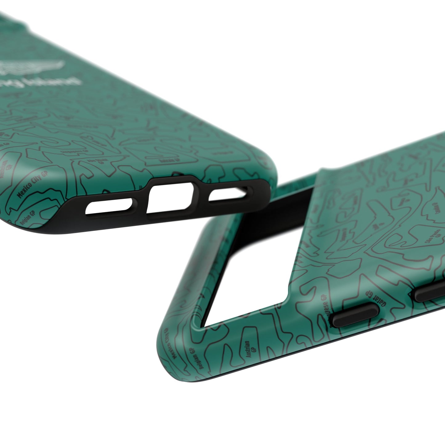 Aston Martin Long Island F1 race Track Inspired Impact-Resistant Phone Case