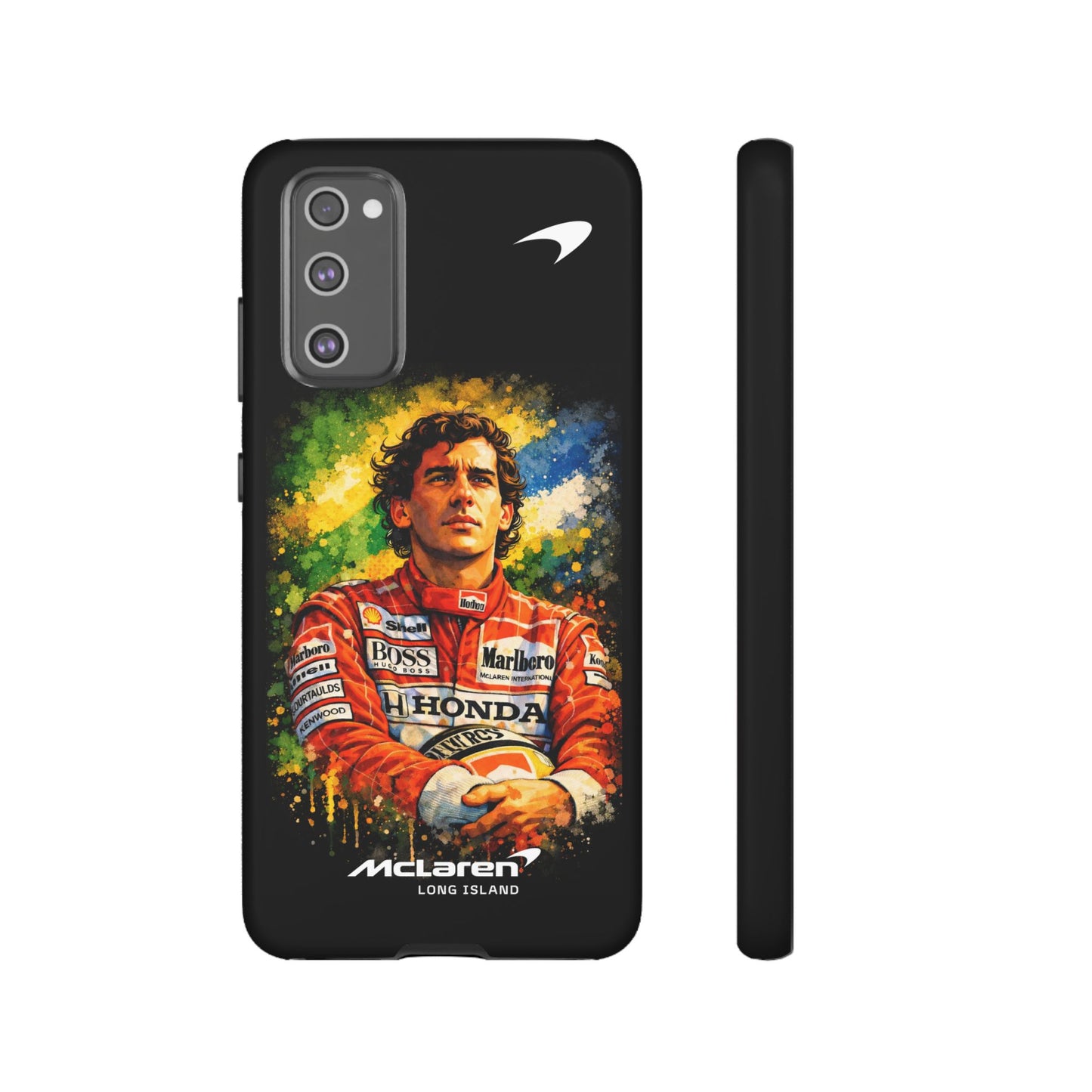 McLaren Long Island "Always Senna" Ayrton Senna Inspired Impact-Resistant Phone Case | Durable Protection for Car Enthusiasts