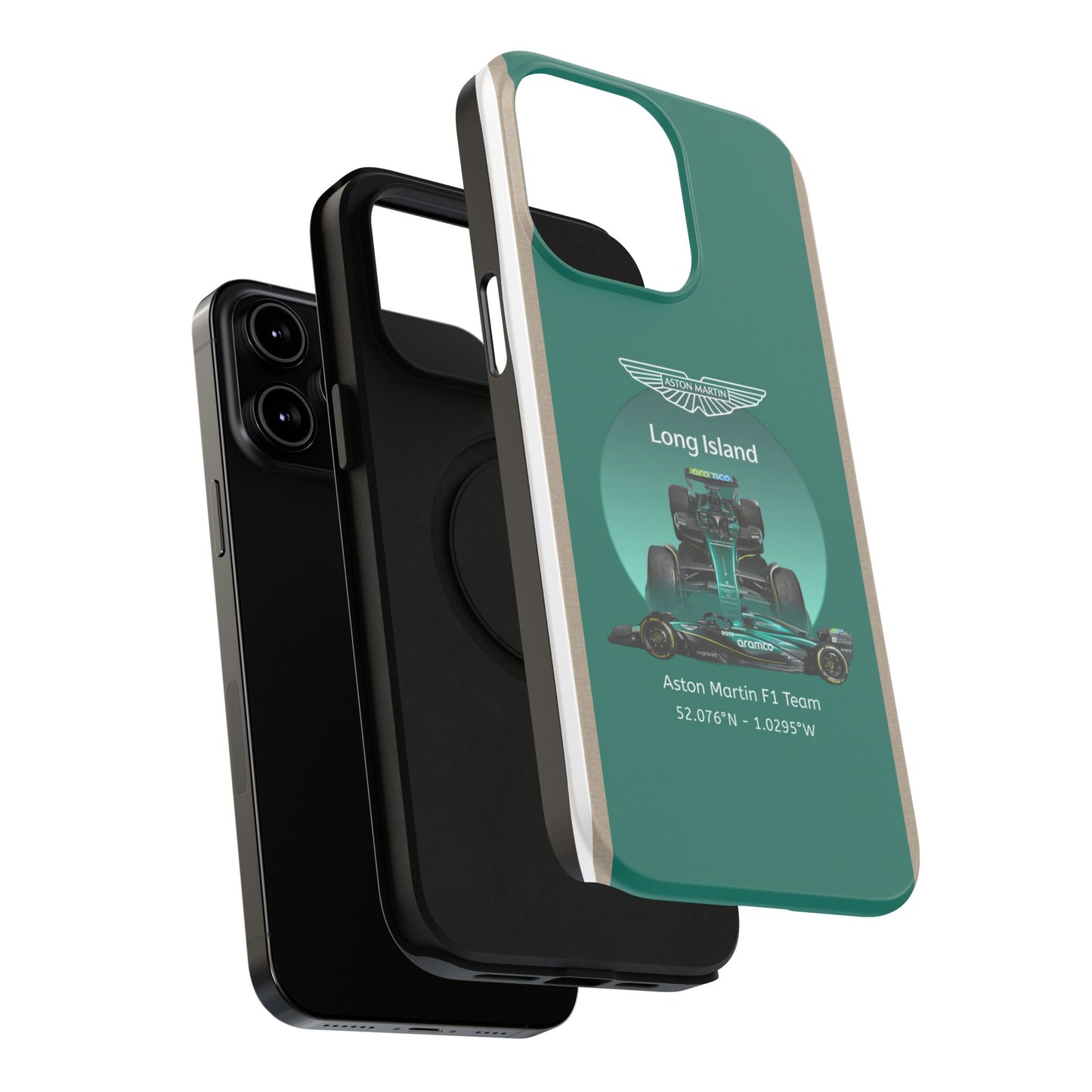 Aston Martin Long Island Formula 1 inspired Impact-Resistant Phone Case - Sleek & Stylish