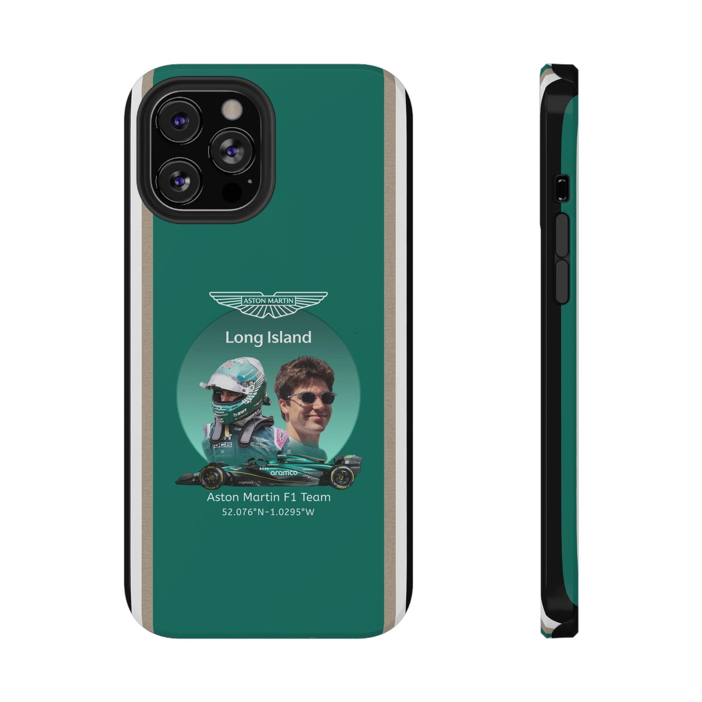 Aston Martin Long Island F1 inspired Lance Stroll Impact-Resistant Phone Case - Sleek & Stylish