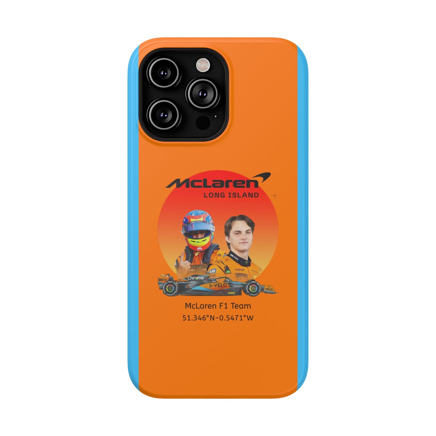 McLaren Long Island McLaren F1 inspired Oscar Piastri Impact-Resistant Phone Case - Sleek & Stylish