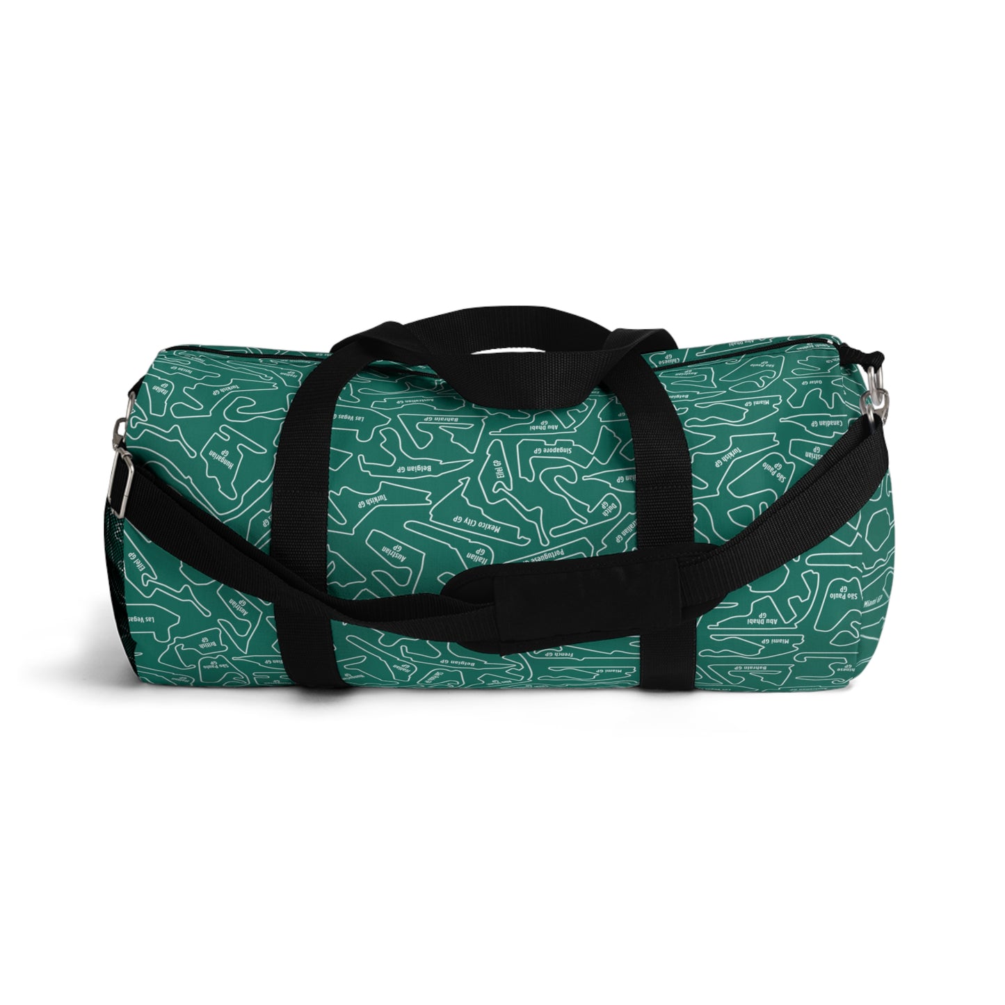 Aston Martin Long Island F1 Racetrack Vibrant AM Green Travel Duffel Bag