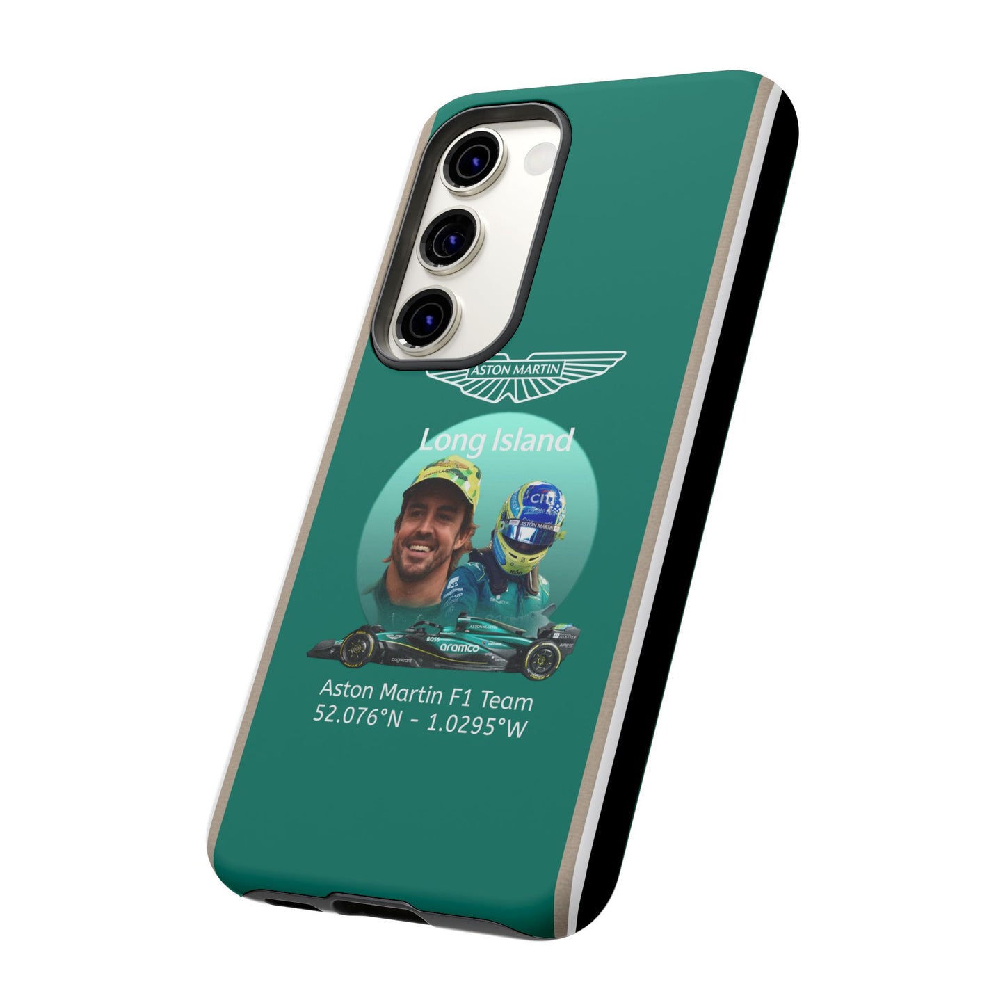 Aston Martin Long Island F1 inspired Fernando Alonso Impact-Resistant Phone Case - Sleek & Stylish