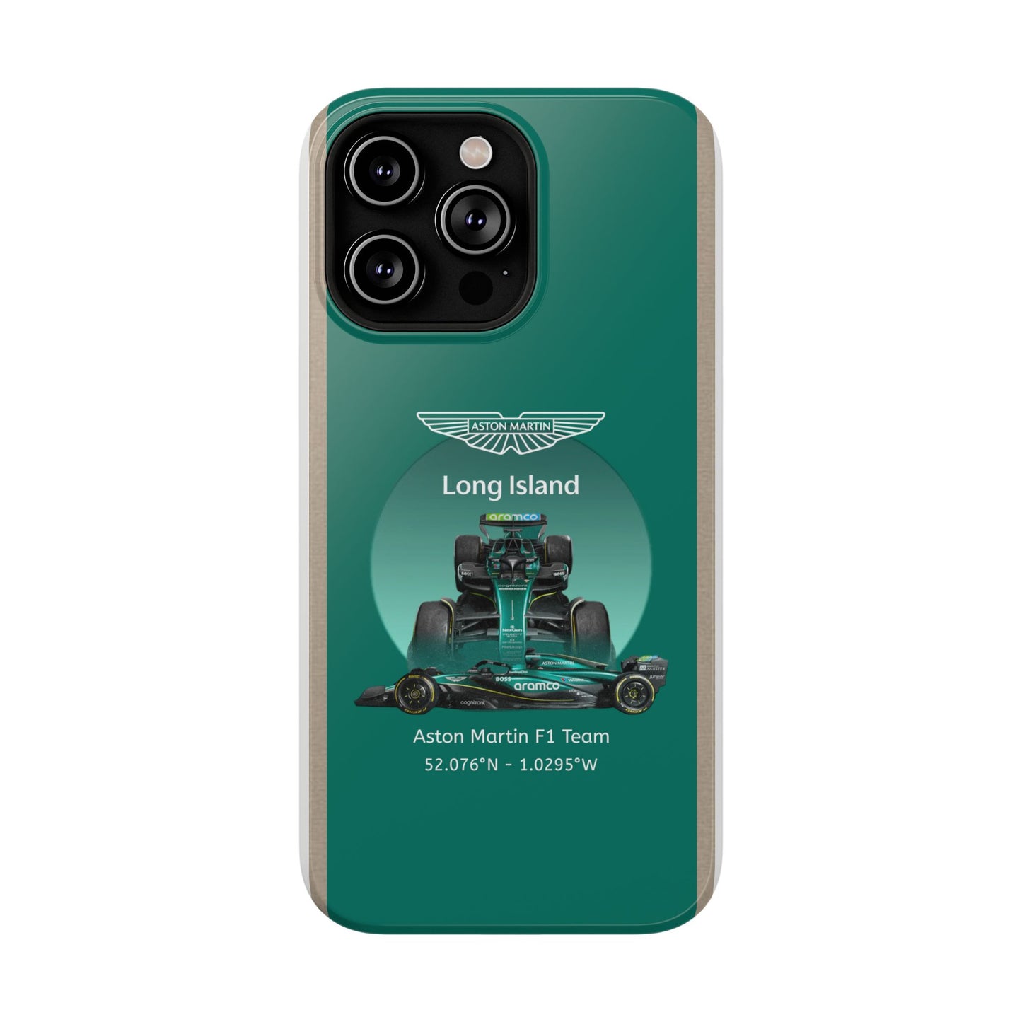 Aston Martin Long Island Formula 1 inspired Impact-Resistant Phone Case - Sleek & Stylish