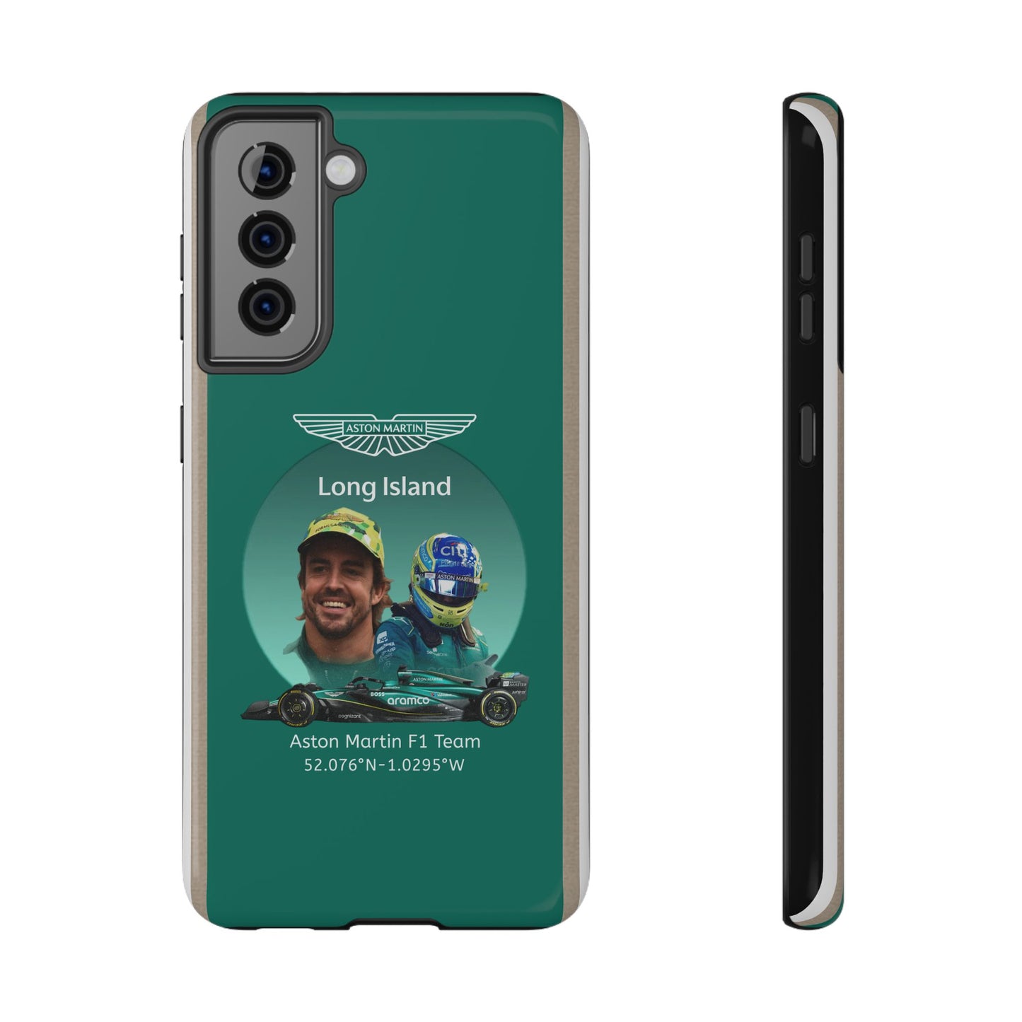 Aston Martin Long Island F1 inspired Fernando Alonso Impact-Resistant Phone Case - Sleek & Stylish