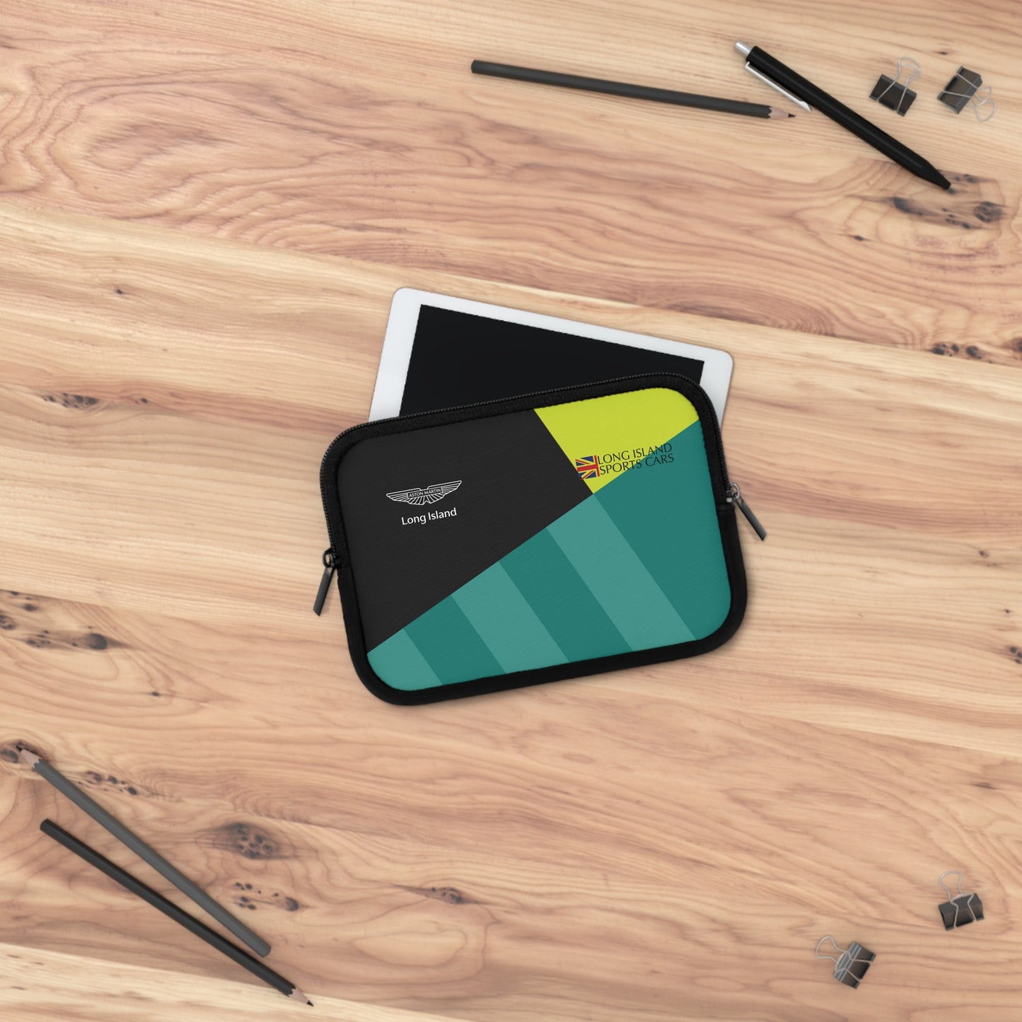 Aston Martin Long Island AM Green Laptop Sleeve