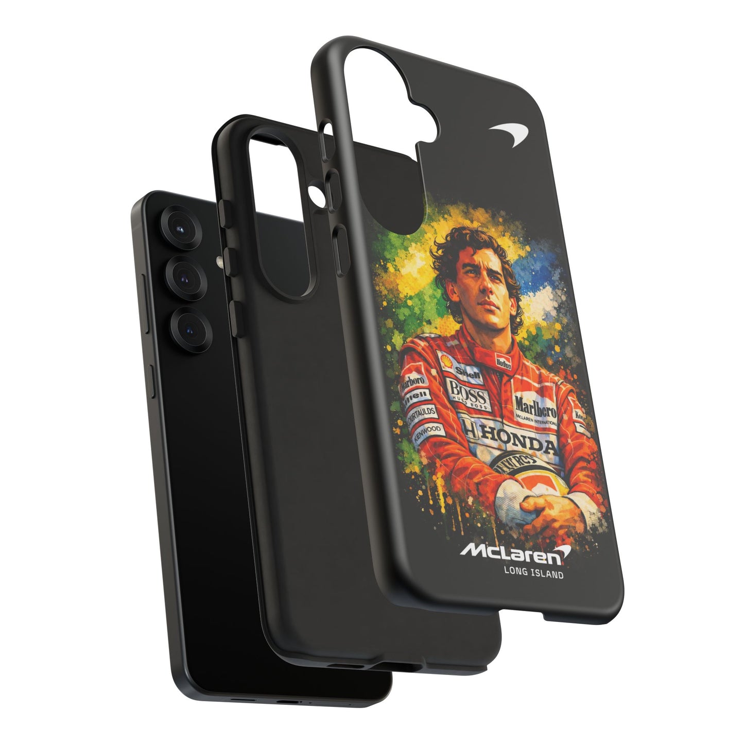 McLaren Long Island "Always Senna" Ayrton Senna Inspired Impact-Resistant Phone Case | Durable Protection for Car Enthusiasts