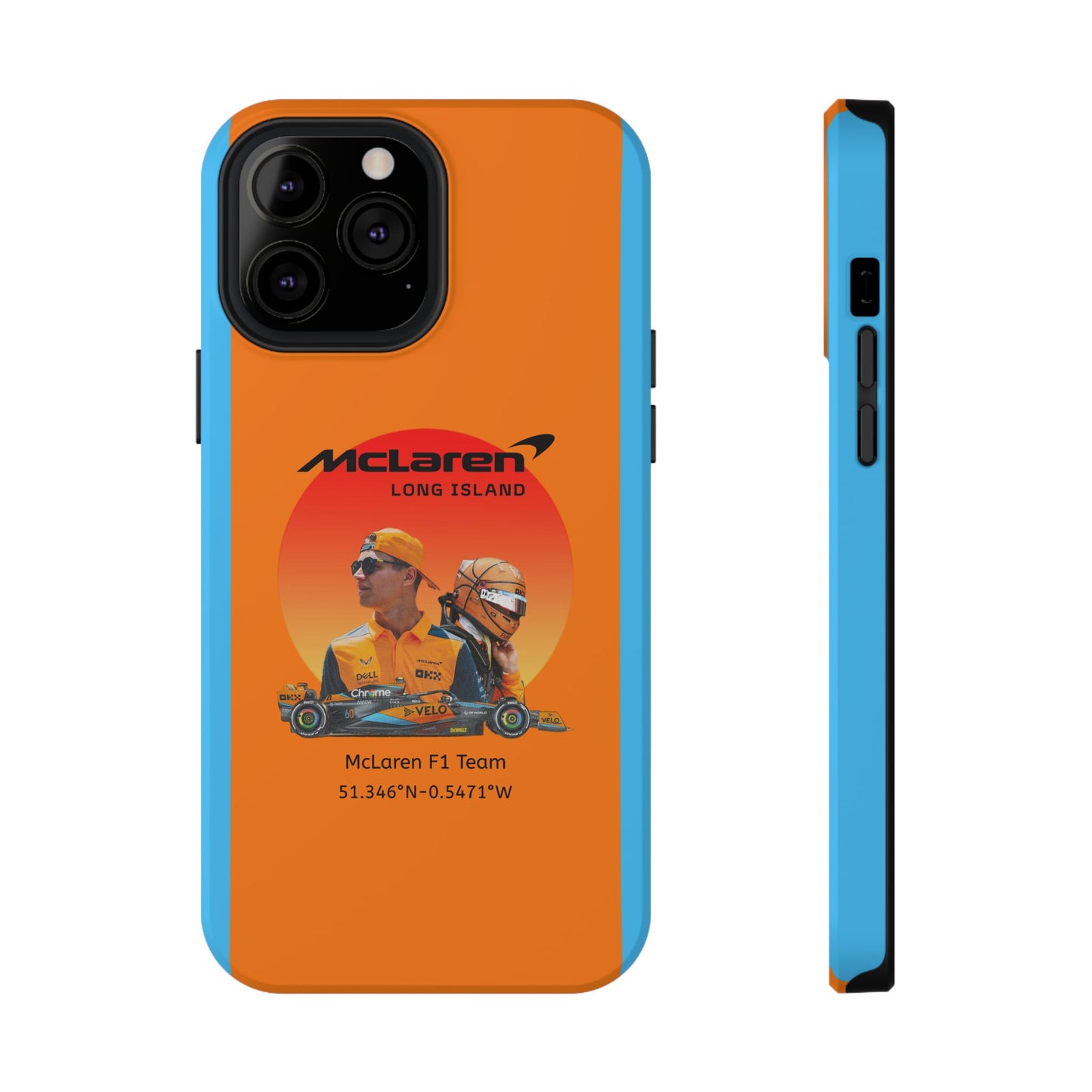 McLaren Long Island McLaren F1 inspired Lando Norris Impact-Resistant Phone Case - Sleek & Stylish