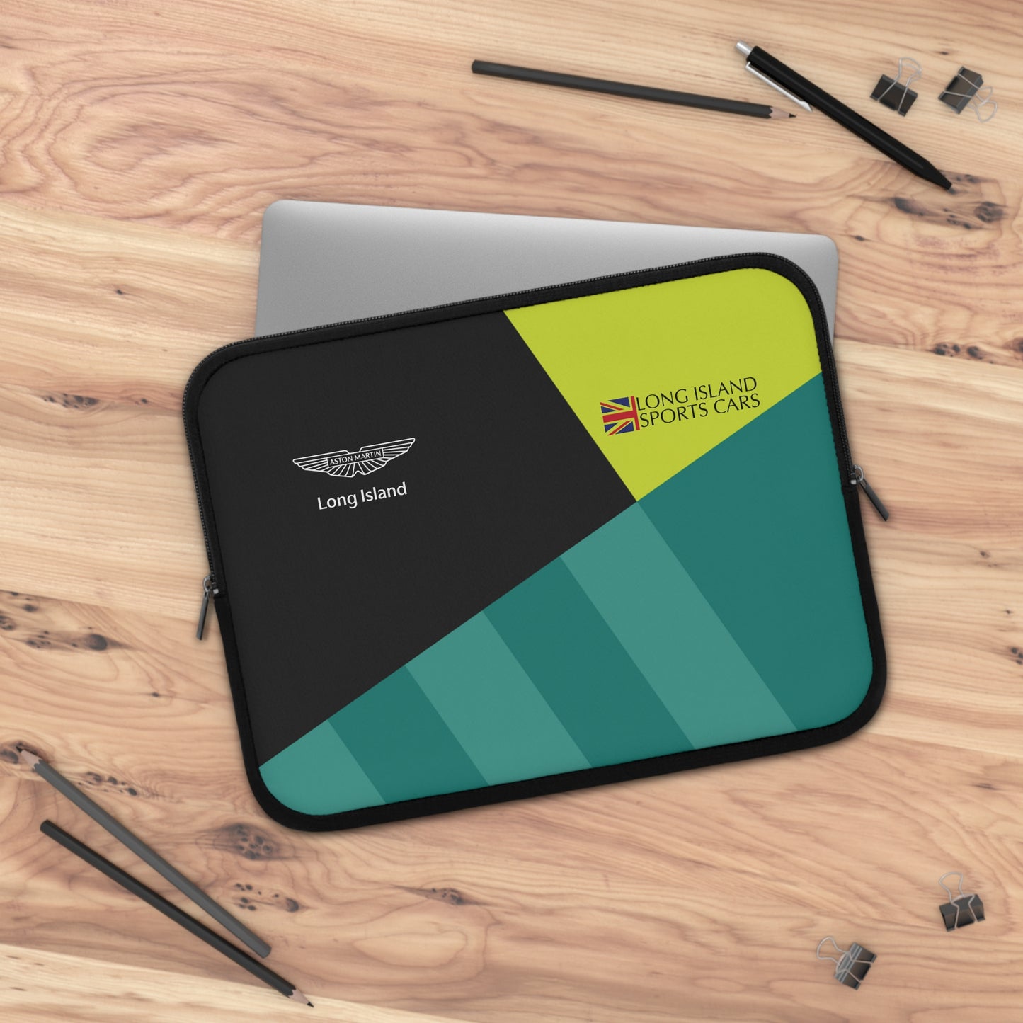 Aston Martin Long Island AM Green Laptop Sleeve