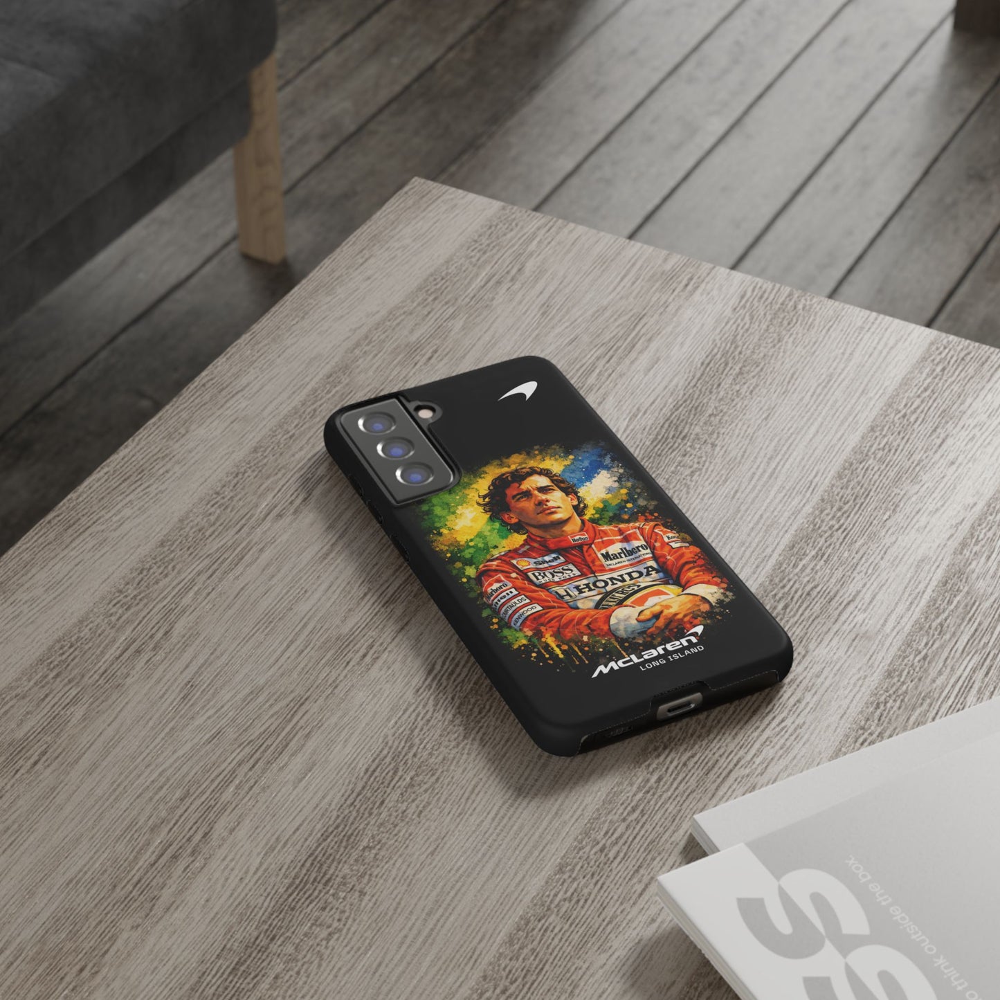 McLaren Long Island "Always Senna" Ayrton Senna Inspired Impact-Resistant Phone Case | Durable Protection for Car Enthusiasts
