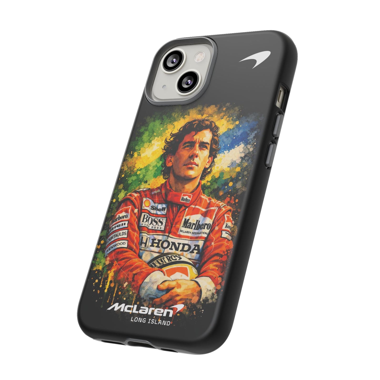 McLaren Long Island "Always Senna" Ayrton Senna Inspired Impact-Resistant Phone Case | Durable Protection for Car Enthusiasts