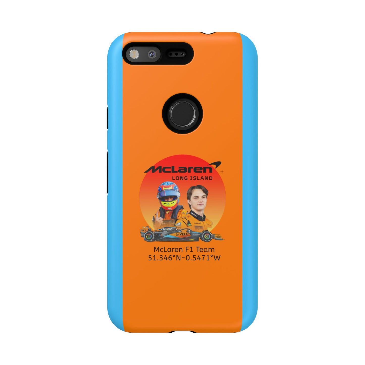 McLaren Long Island McLaren F1 inspired Oscar Piastri Impact-Resistant Phone Case - Sleek & Stylish