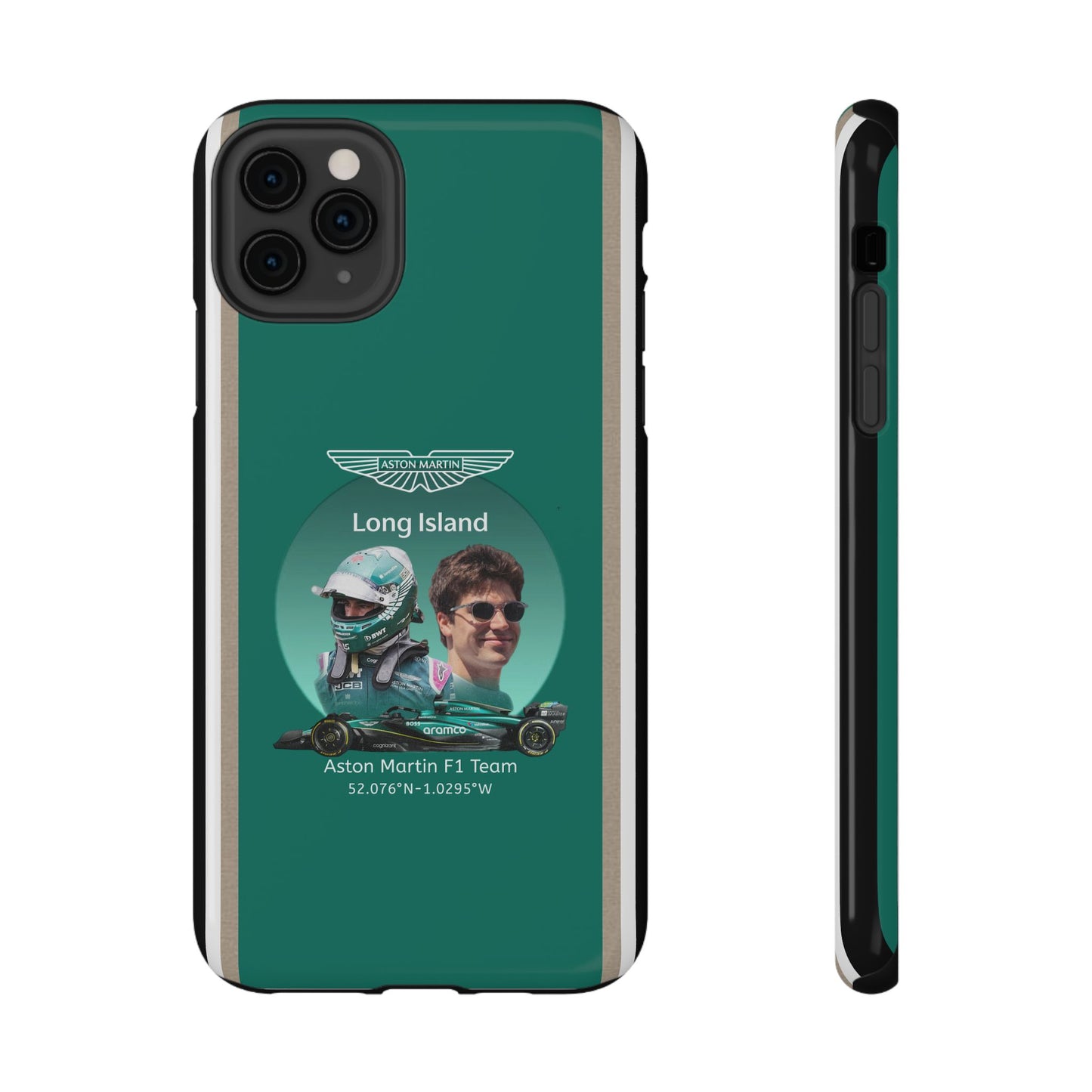 Aston Martin Long Island F1 inspired Lance Stroll Impact-Resistant Phone Case - Sleek & Stylish