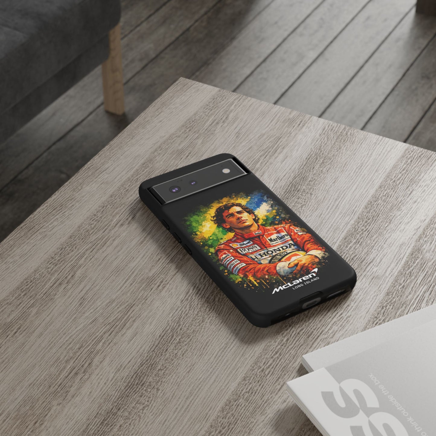 McLaren Long Island "Always Senna" Ayrton Senna Inspired Impact-Resistant Phone Case | Durable Protection for Car Enthusiasts