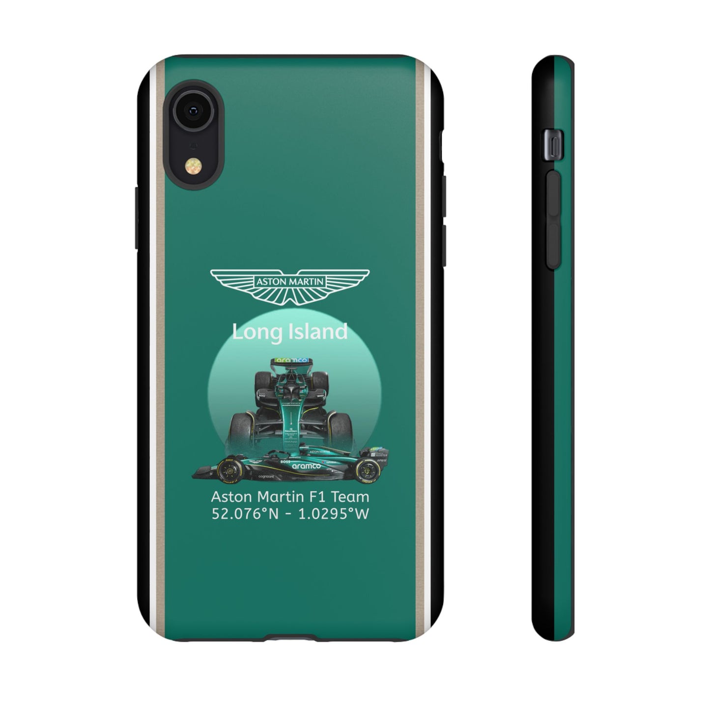 Aston Martin Long Island Formula 1 inspired Impact-Resistant Phone Case - Sleek & Stylish