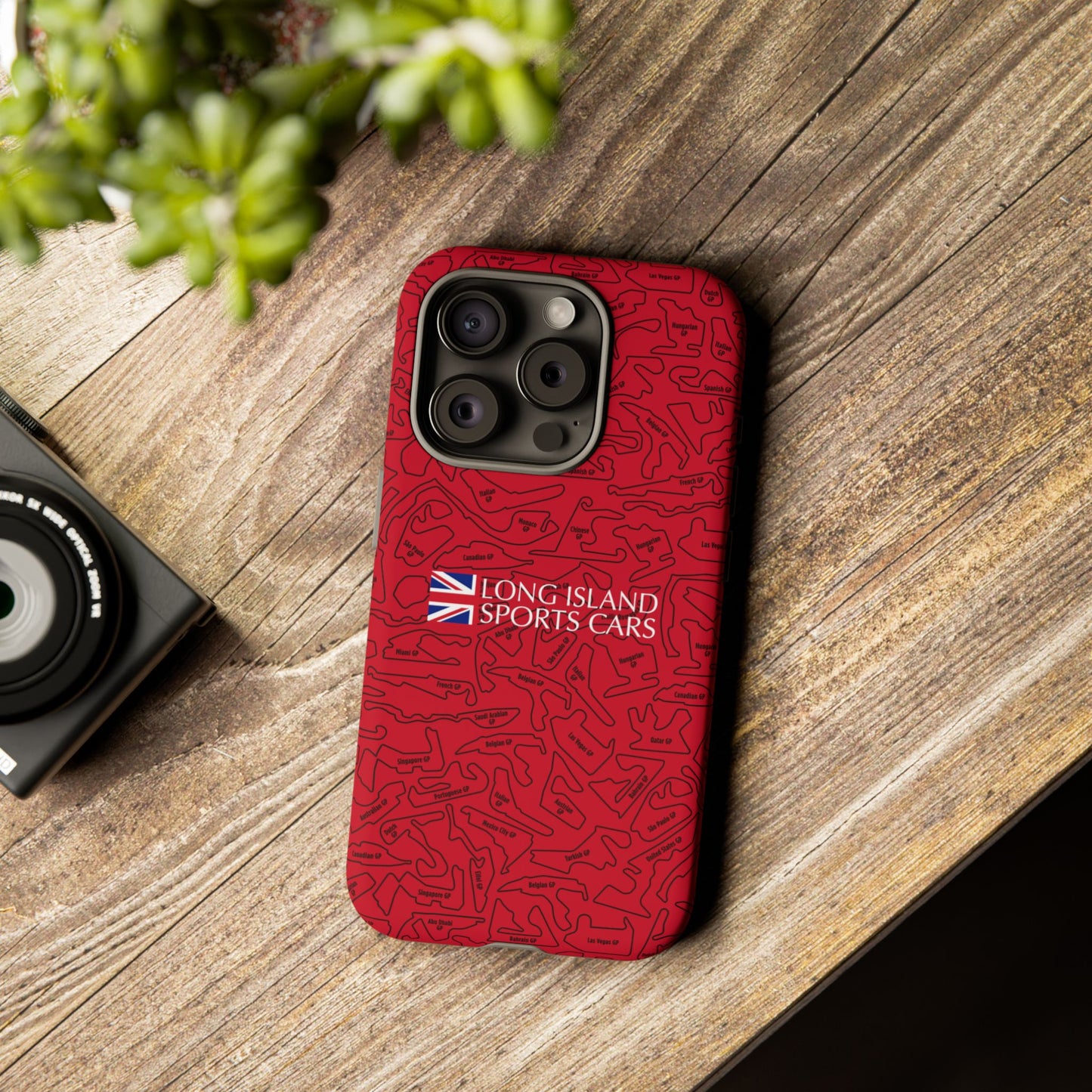 Long Island Sports Cars F1 race Track Inspired Impact-Resistant Phone Case