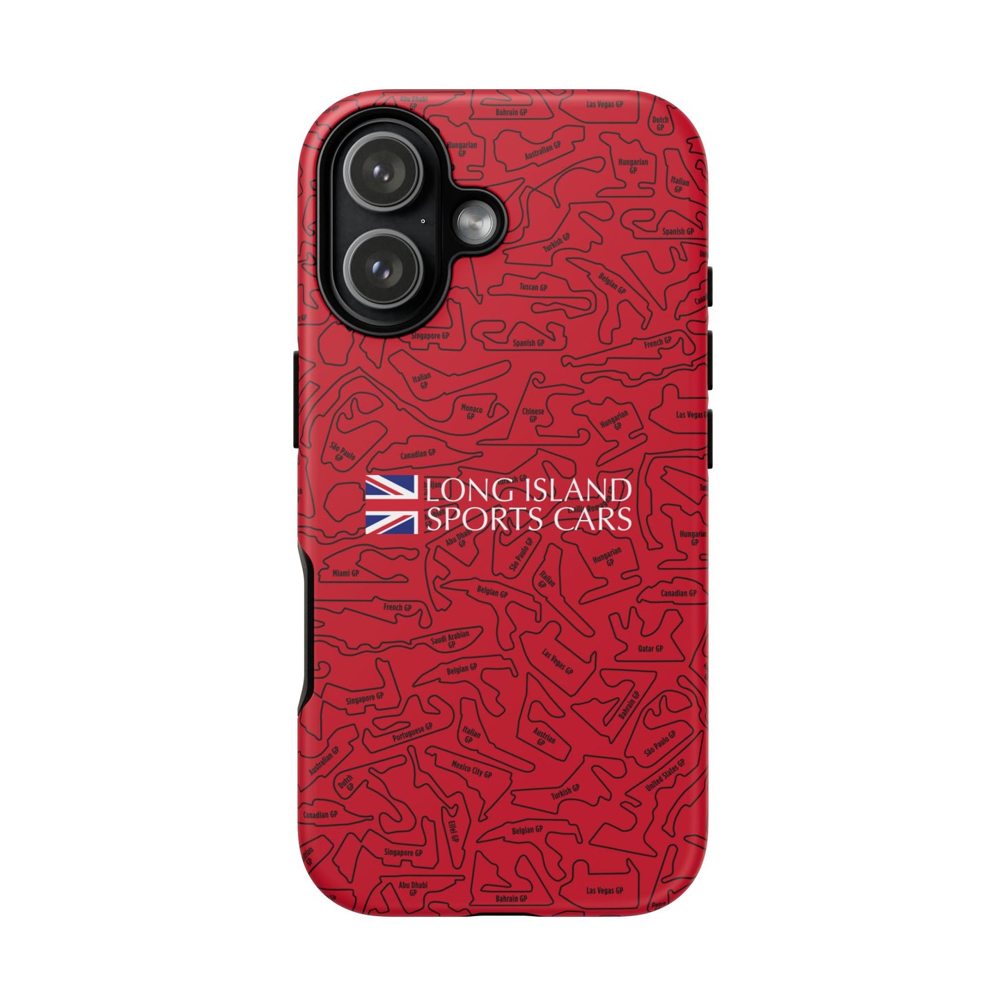 Long Island Sports Cars F1 race Track Inspired Impact-Resistant Phone Case