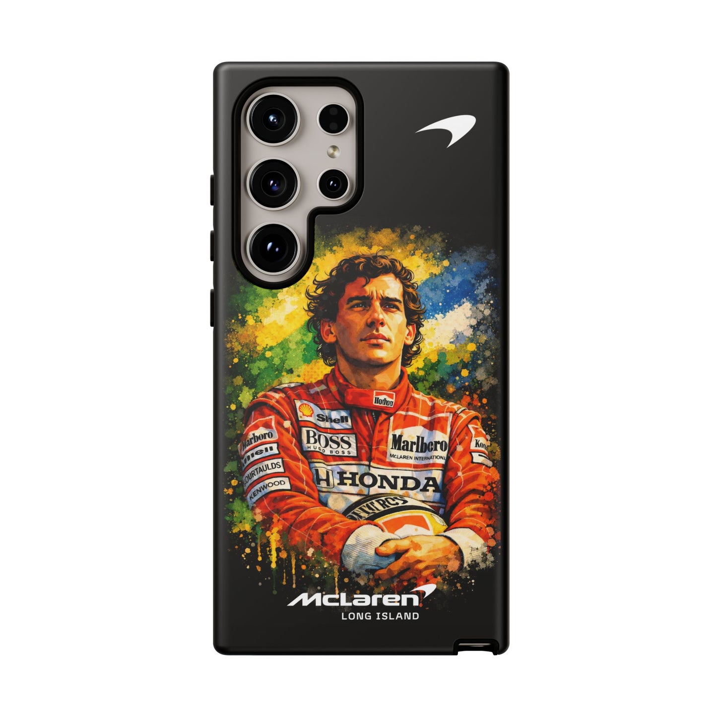 McLaren Long Island "Always Senna" Ayrton Senna Inspired Impact-Resistant Phone Case | Durable Protection for Car Enthusiasts