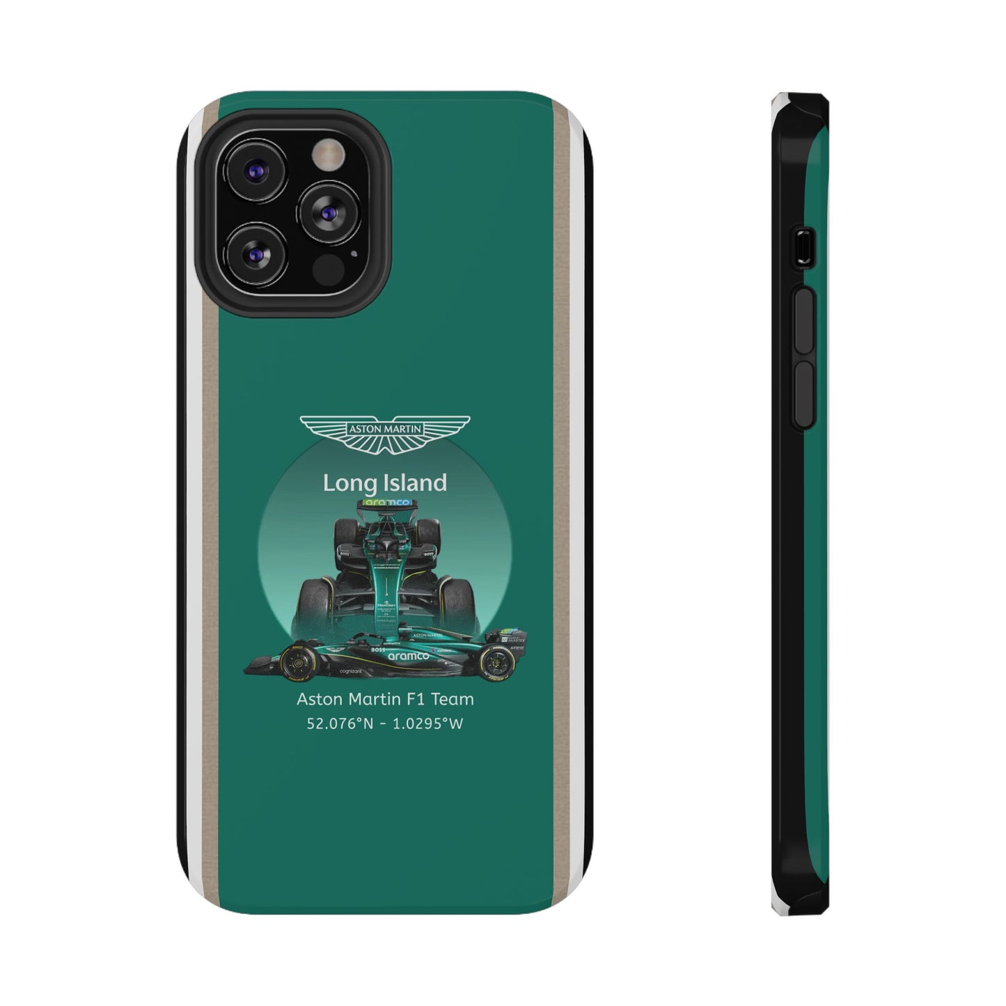 Aston Martin Long Island Formula 1 inspired Impact-Resistant Phone Case - Sleek & Stylish