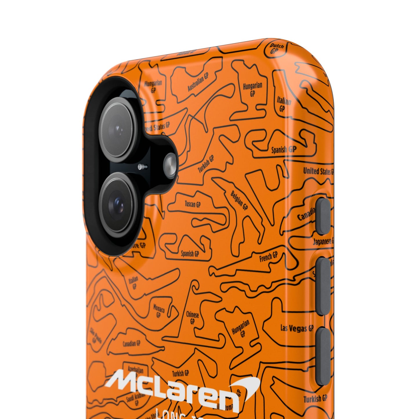 McLaren Long Island F1 race Track Inspired Impact-Resistant Phone Case