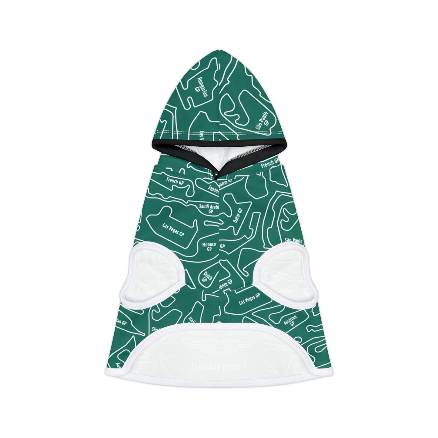 Aston Martin Long Island Sports Cars Race Track F1 Pet Hoodie